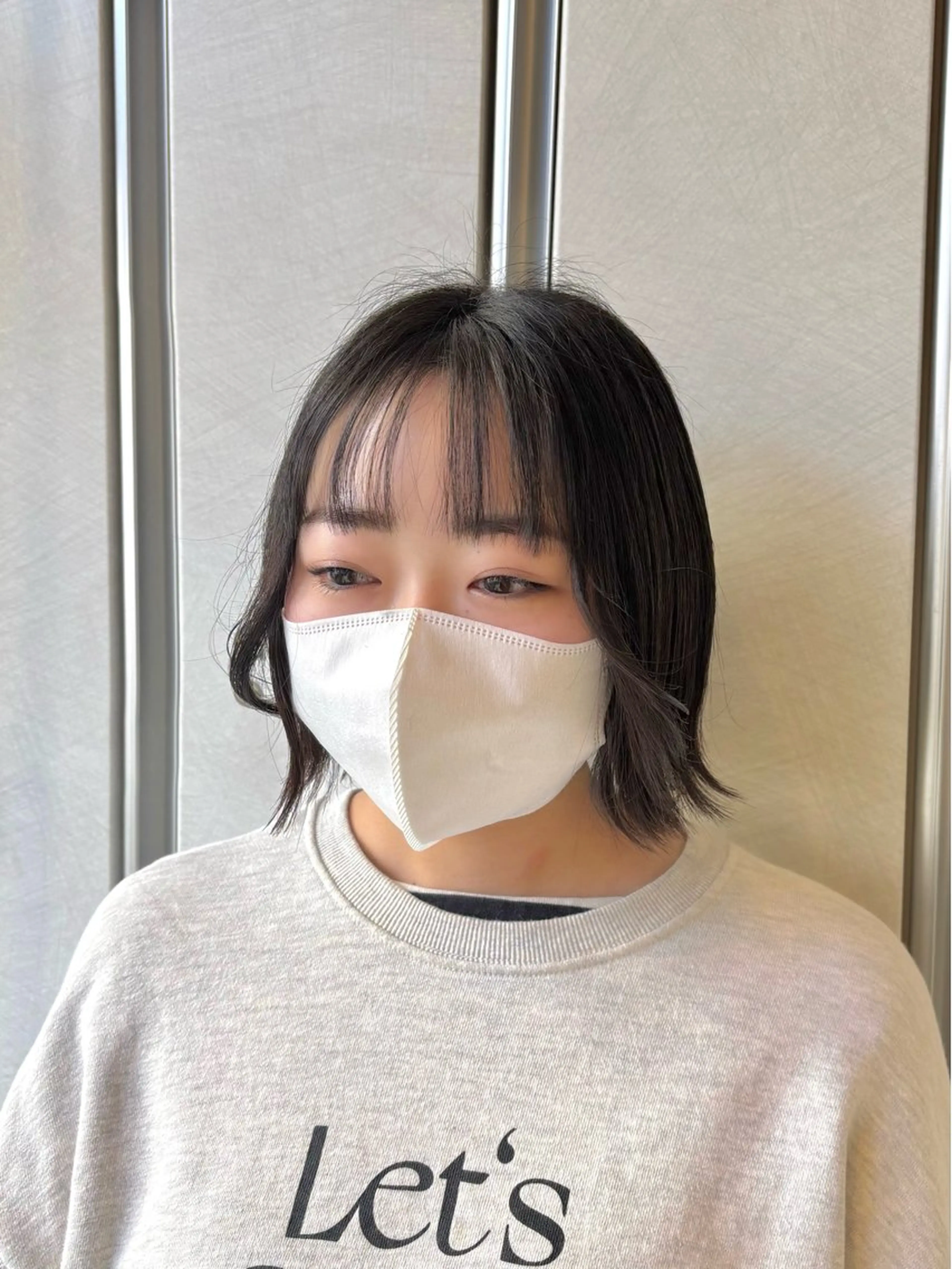 ショート ボブ 顔周りカット 小顔カット 🎼レイヤー/透明感 カラー/nene♬のヘアスタイル