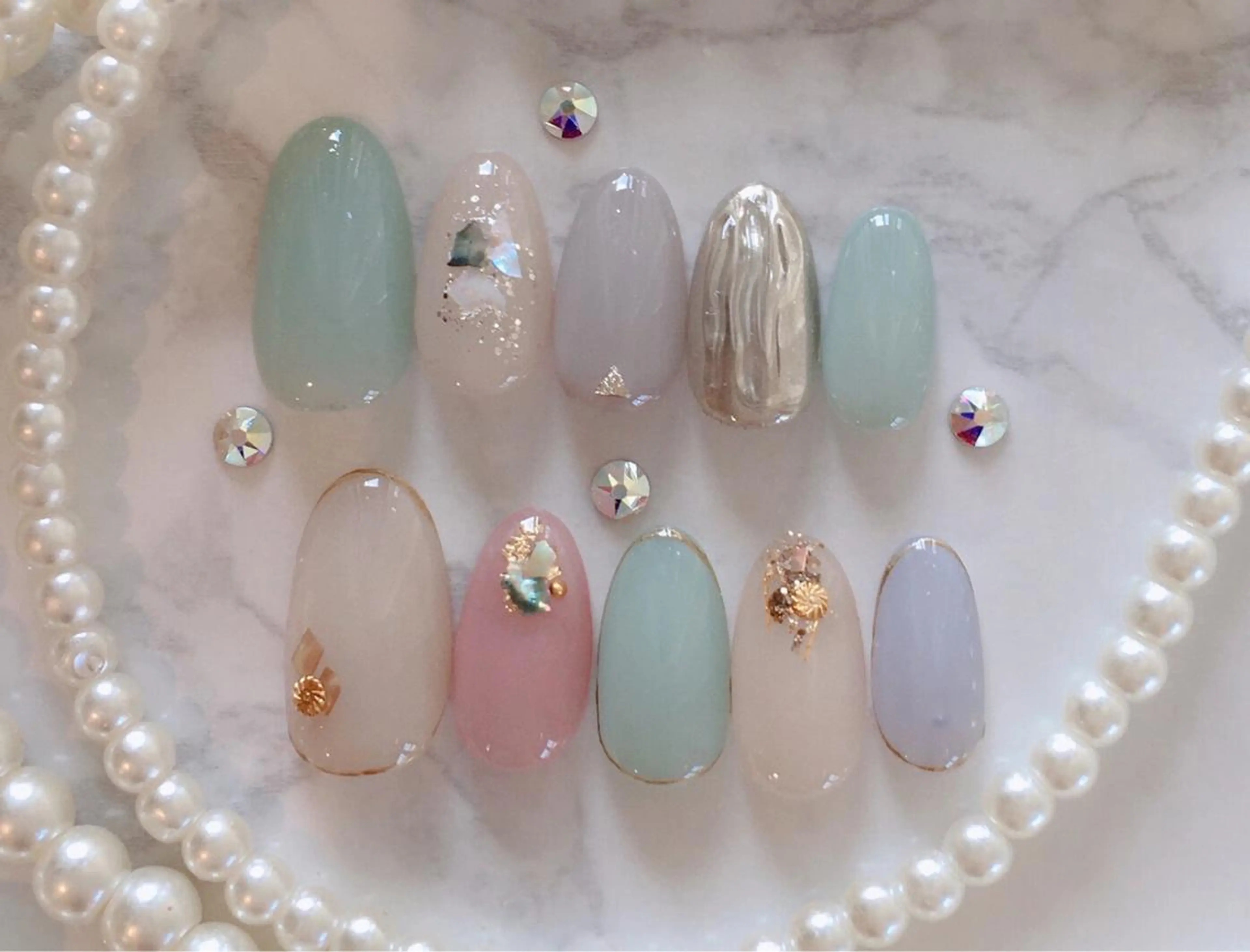 ネイル アートネイル シンプルネイル HALU ハルのネイルデザイン