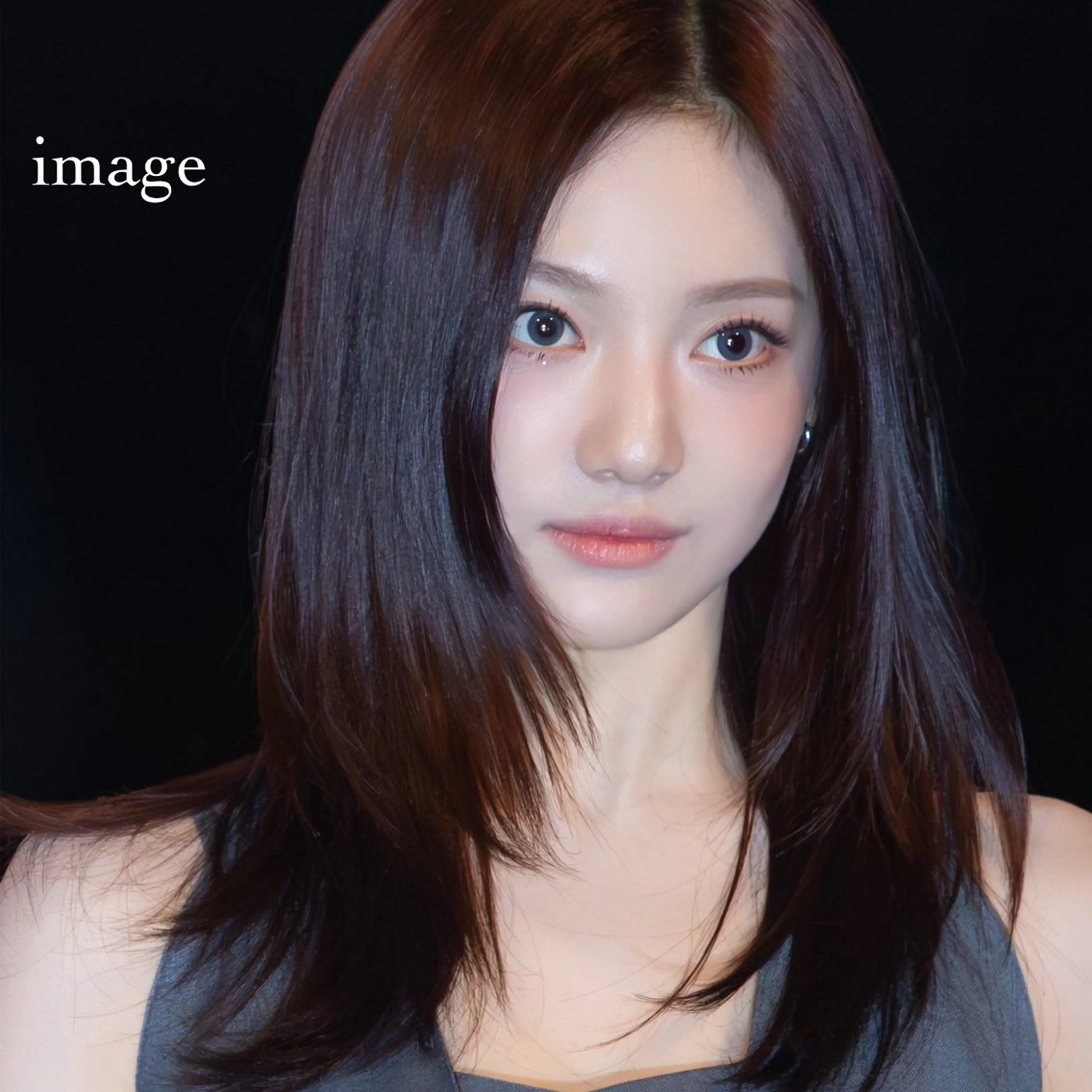 ミディアム 中顔面短縮 顔まわり新田大翔のヘアスタイル