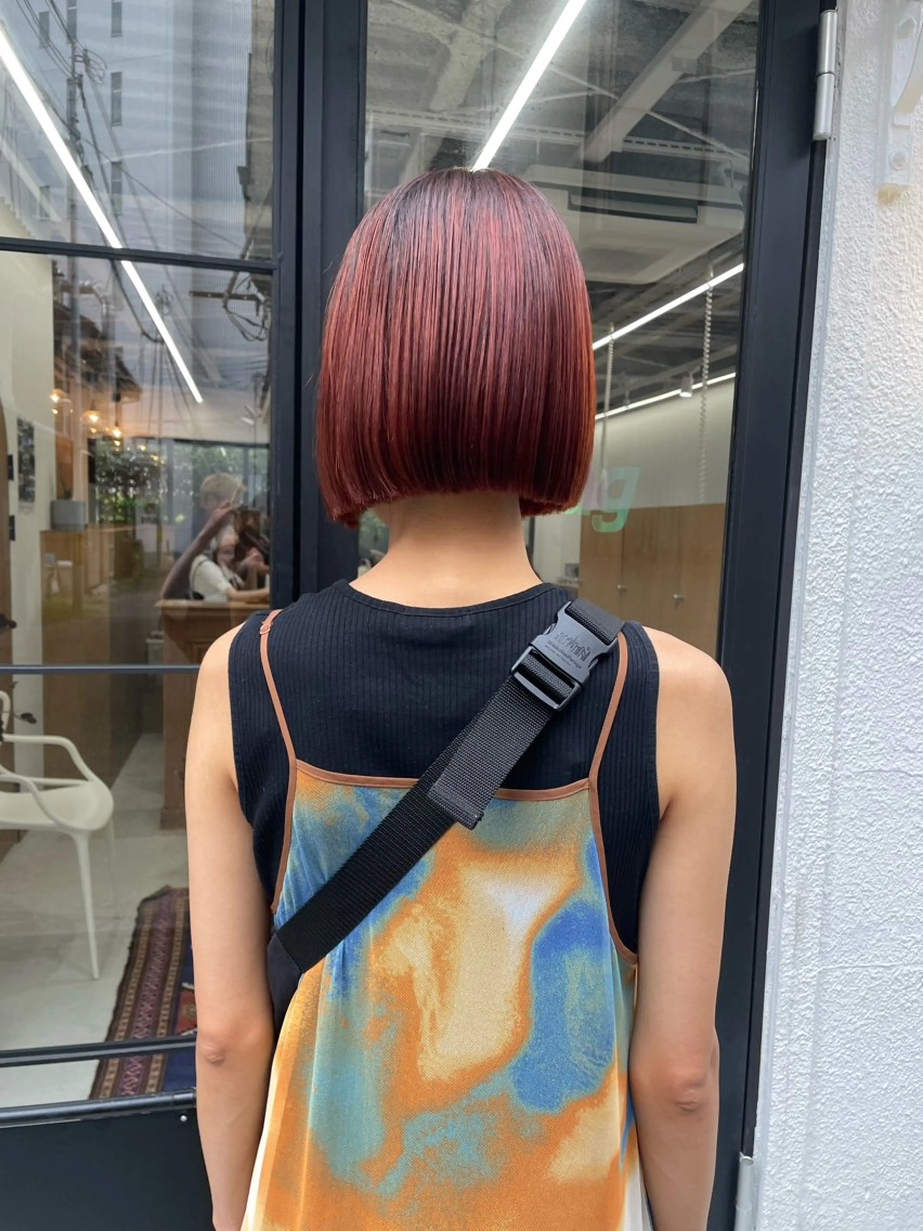 ミディアム カラー パーマ ヘアアレンジ メンズ ボブ カット ヘアカラー トリートメント tatsumi/ボブ ウルフ/レイヤーのヘアスタイル