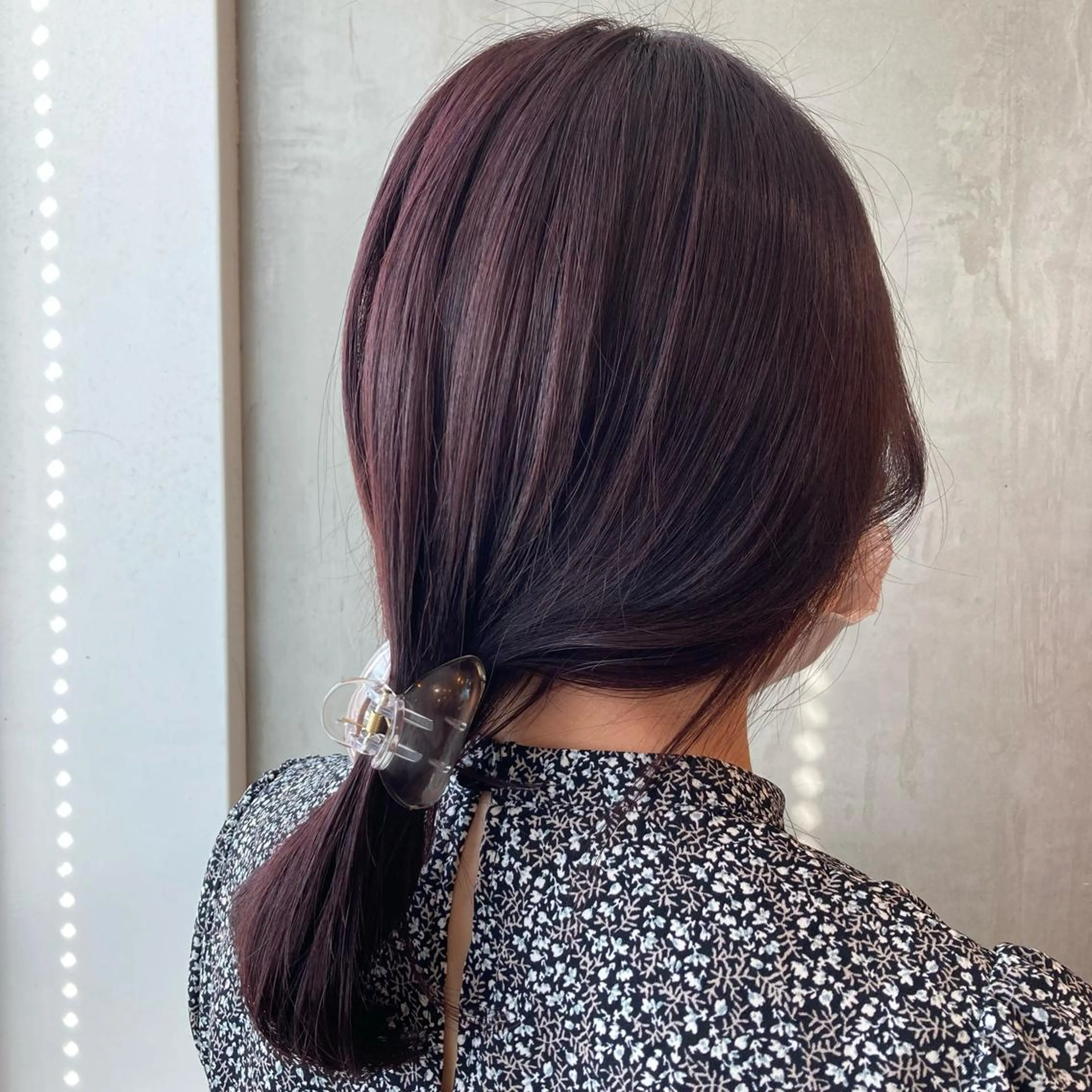 セミロング カラー ヘアアレンジ ラベンダーカラー ラベンダーピンク ピンクカラー 尾籠 美幸 (オゴモリ ミユキ)のヘアスタイル