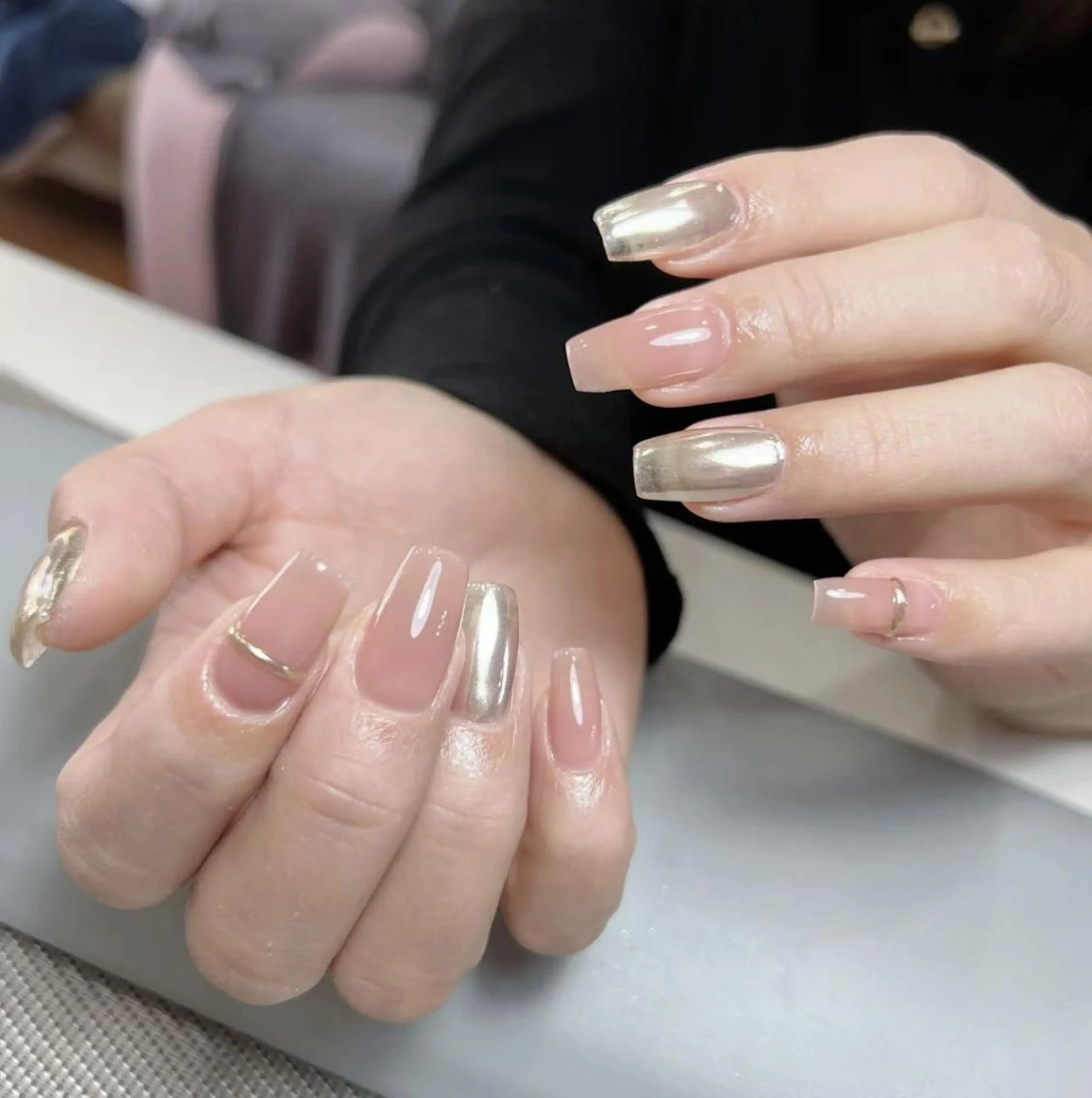 ネイル 長さ出し ネイルチップ Queens ciciのネイルデザイン