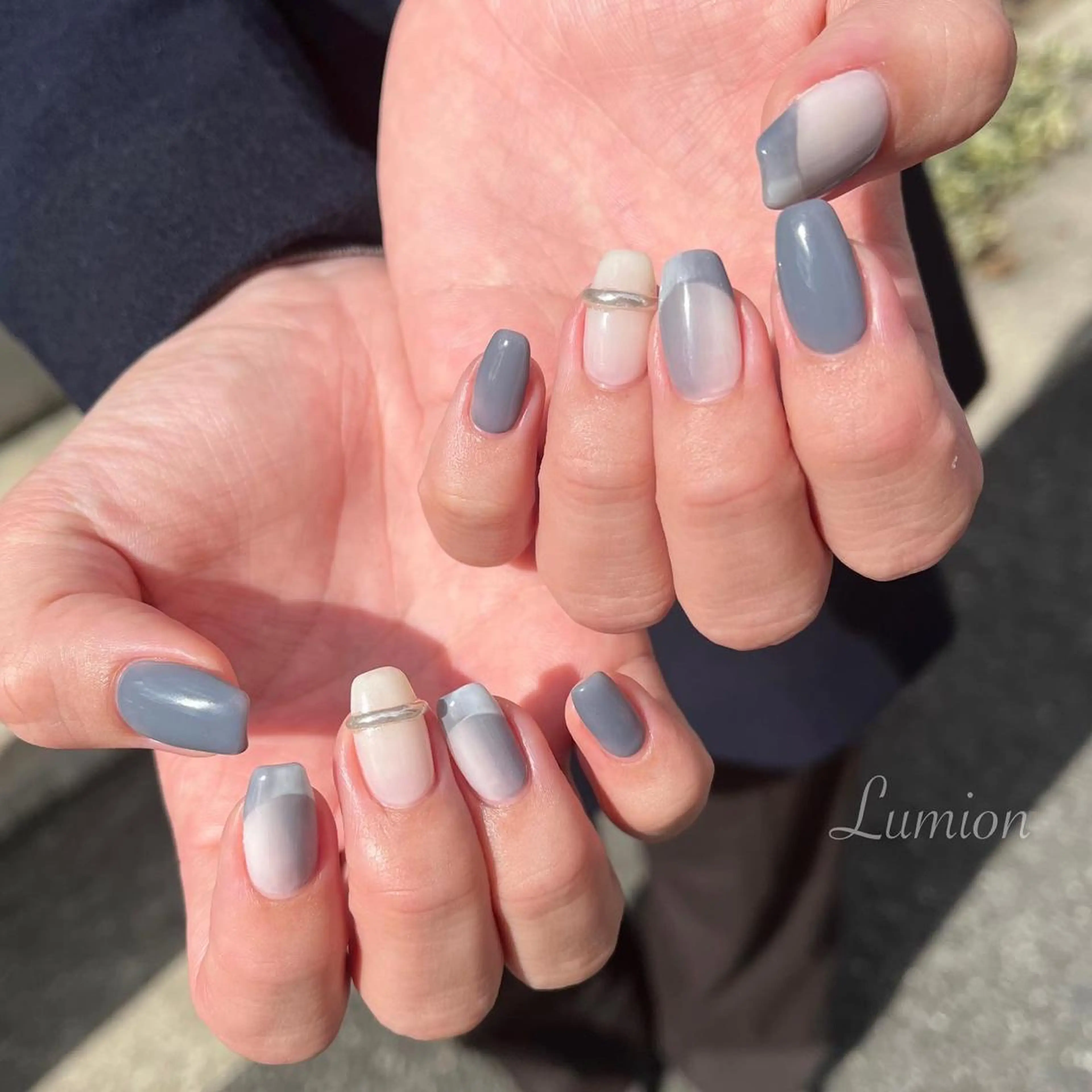 ネイル フレンチネイル オンブレフレンチ nailroom Lumionのネイルデザイン