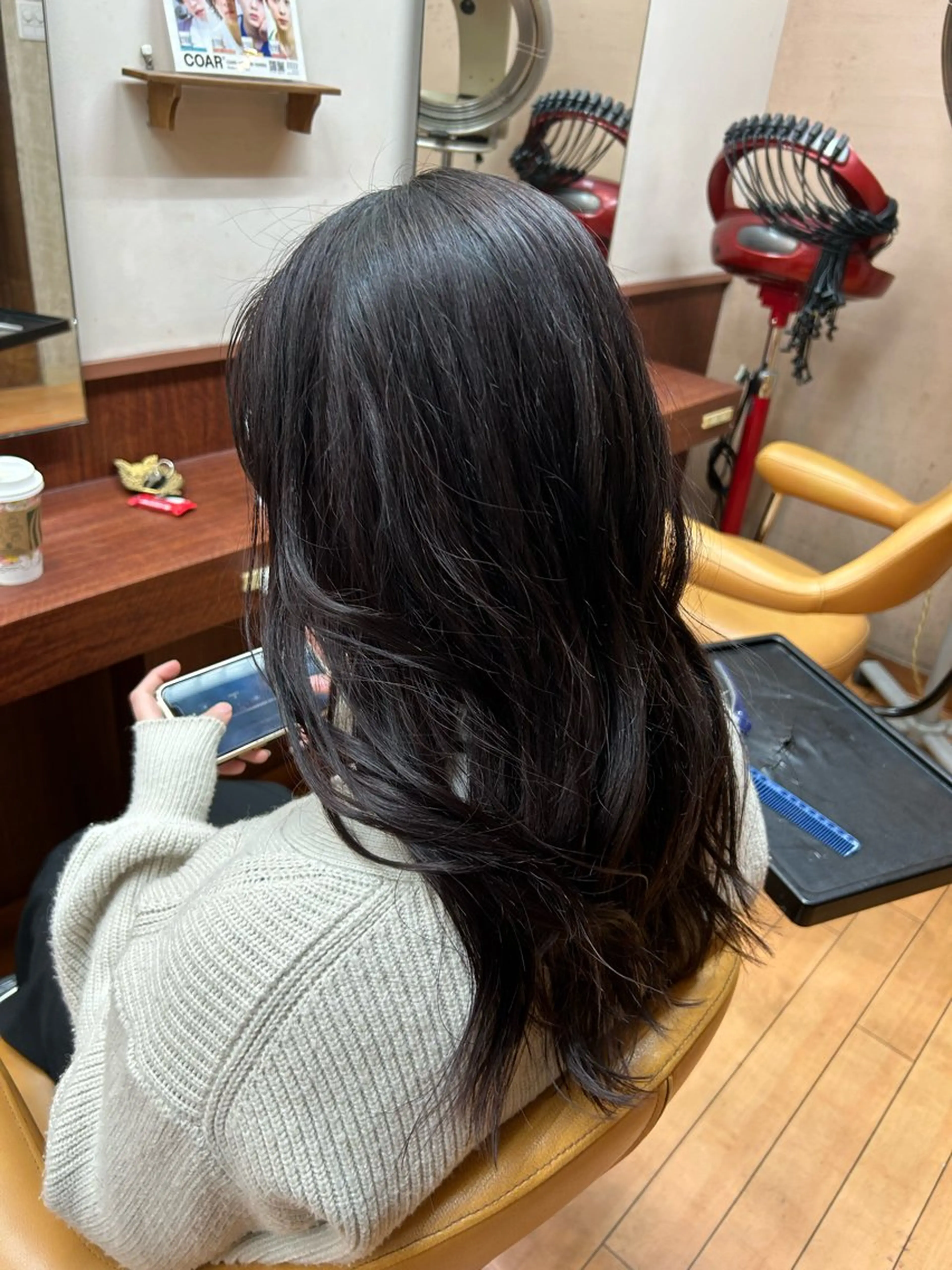 ロング カラー ルキ🌈ブリーチカラ ー&メンズパーマ🦄のヘアスタイル