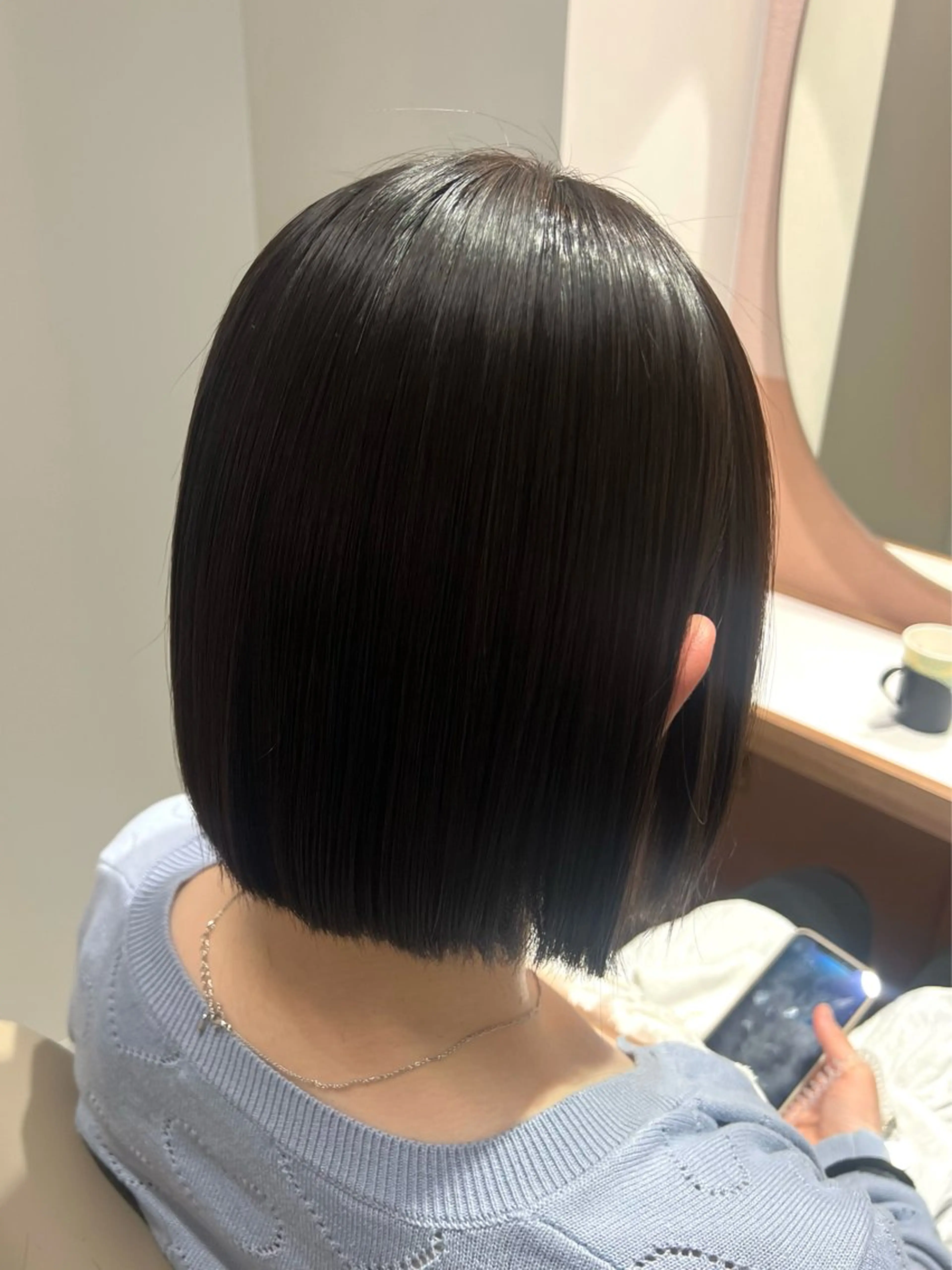 ショート ボブ カット 縮毛矯正 トリートメント レイヤー/韓国/艶髪 /タカマサのヘアスタイル