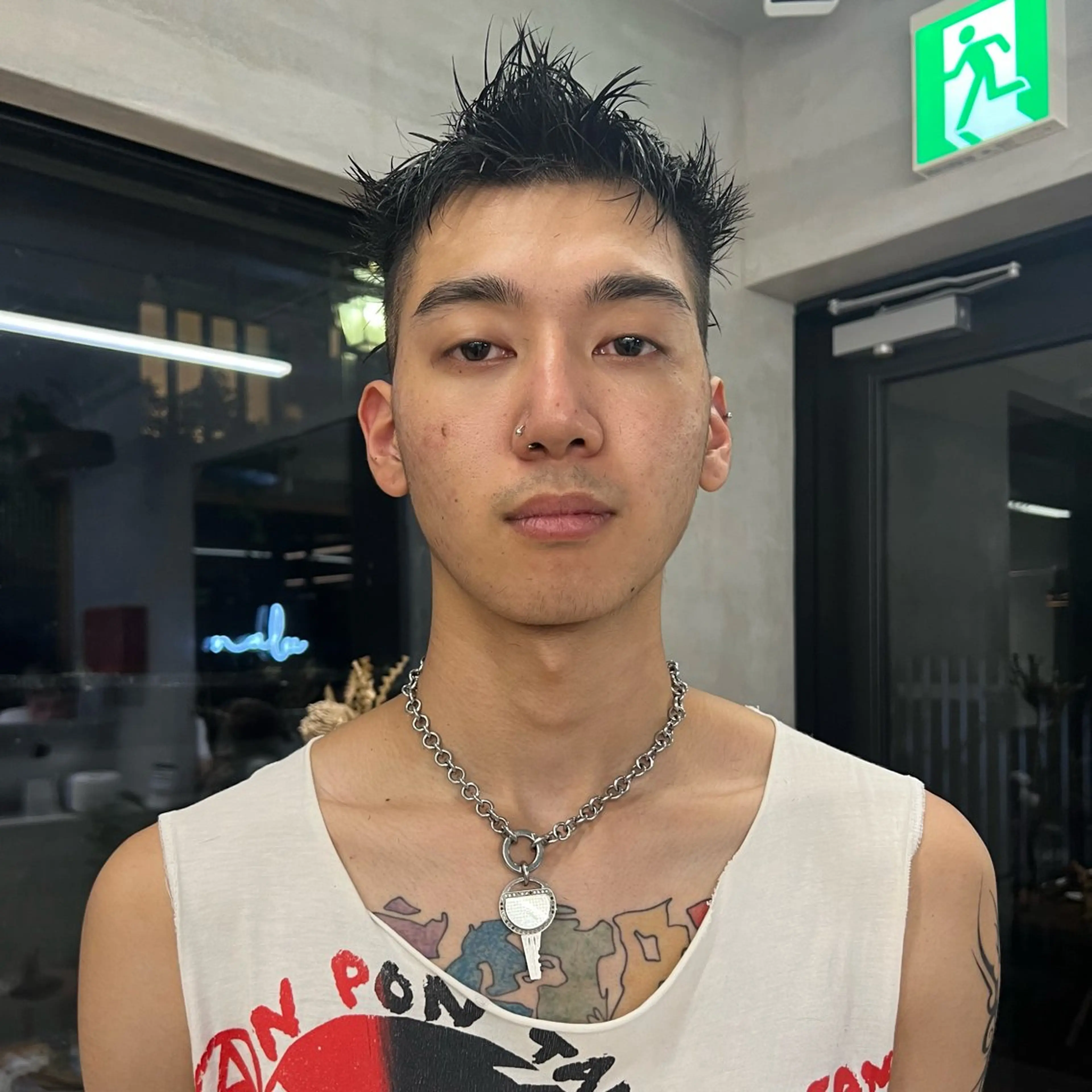 メンズ モヒカン ｻｶﾓﾄ ﾅｵﾐのヘアスタイル