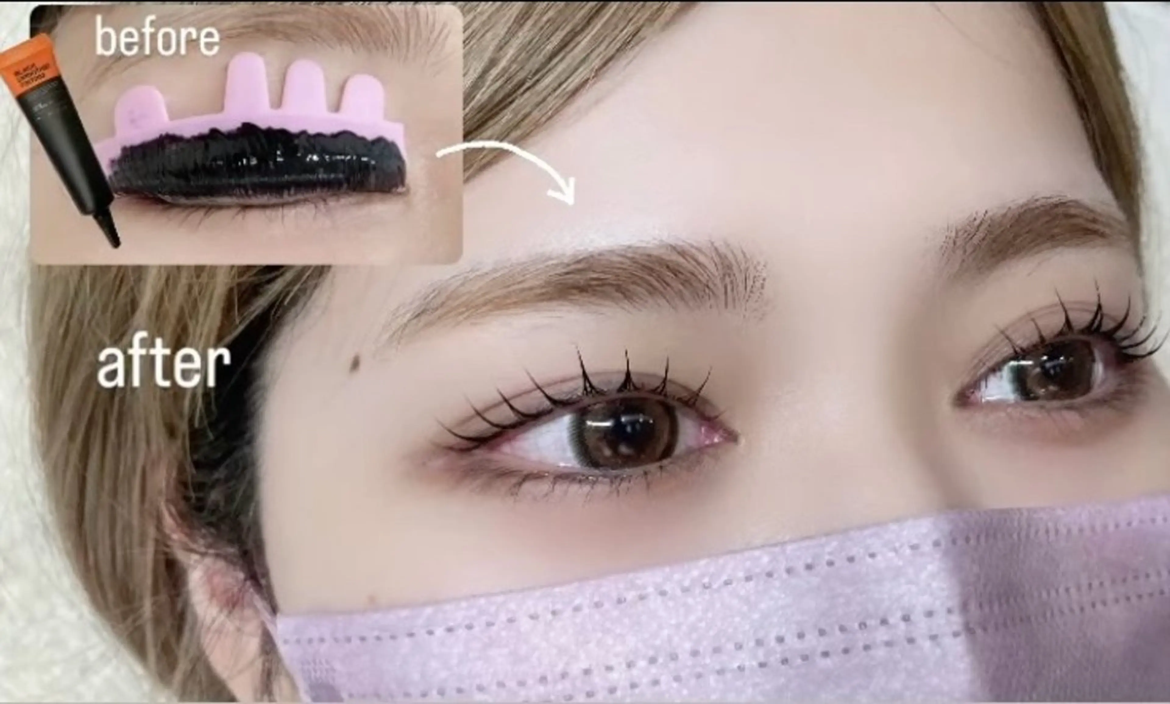 【マスカラ要らず】ブラックティントパーマ🖤#マスカラパーマ¥8100→5500の写真