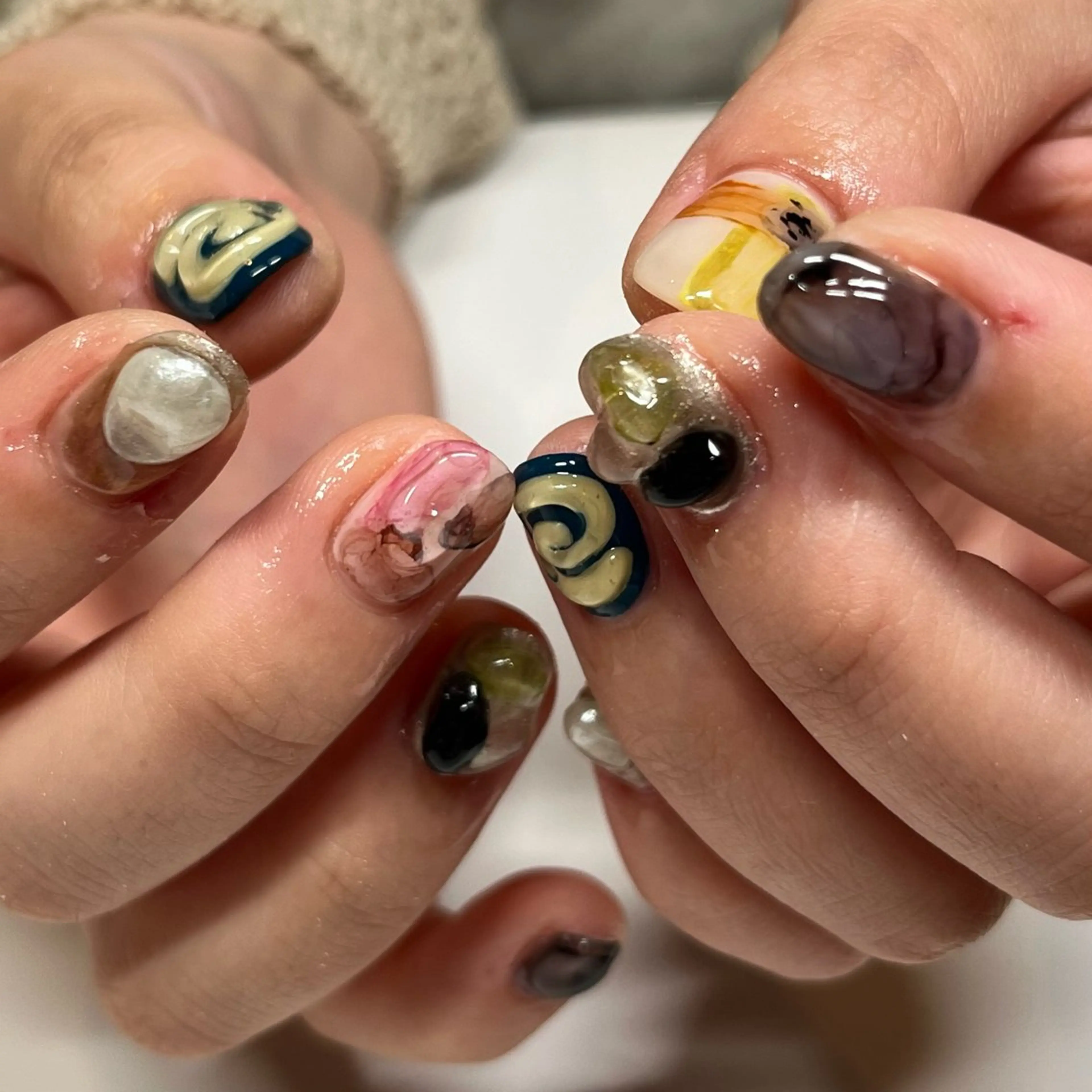 ネイル ぷっくりネイル ハンドネイル mitsuki / Manonのネイルデザイン