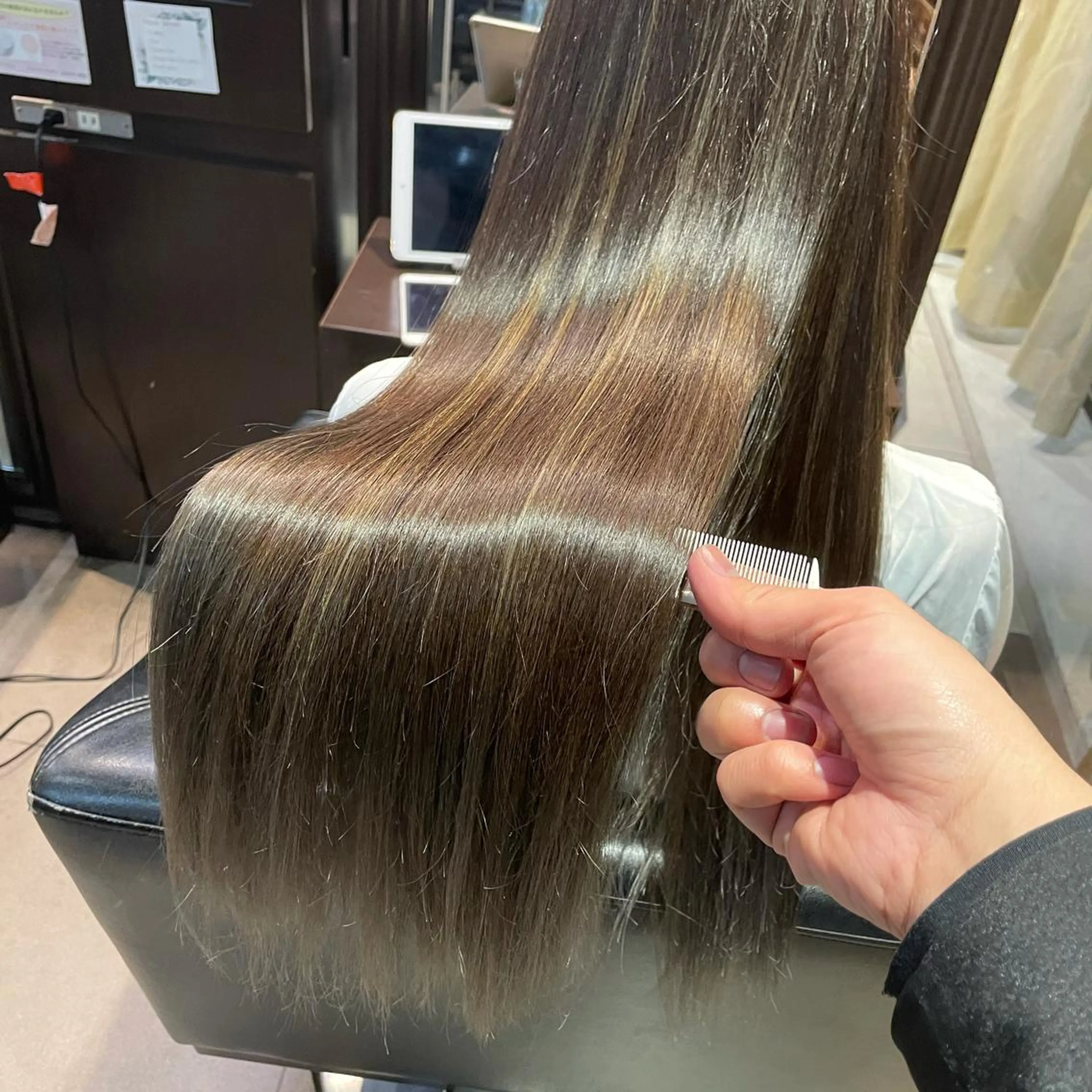 カラー 縮毛矯正 トリートメント 心斎橋 美髪職人　近江のヘアスタイル