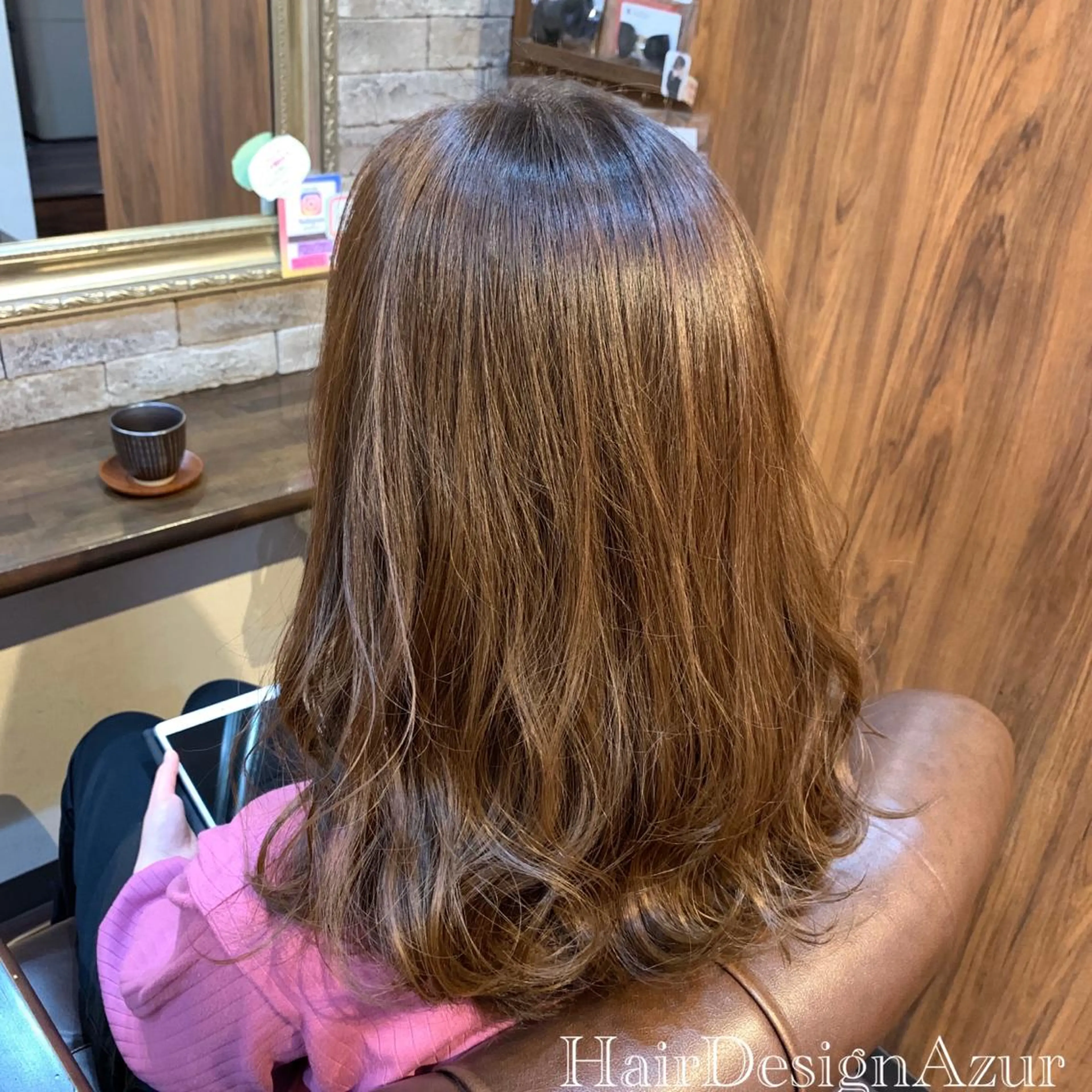 セミロング カラー HairDesign Azurのヘアスタイル