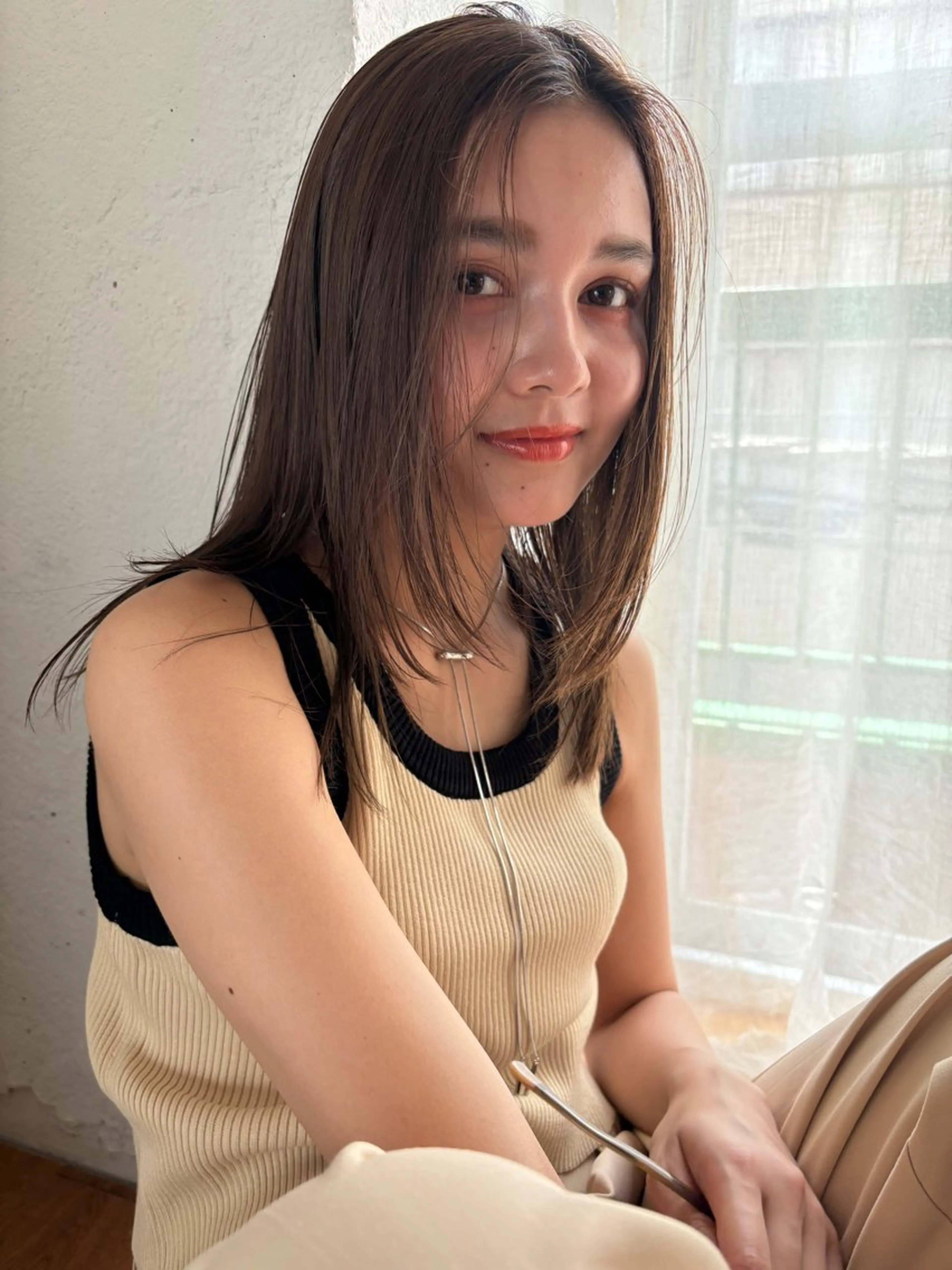 🌺透け感抜群、髪質改善カラー🌺INOAカラー+似合わせカット+炭酸スパ+Mask treatmentの写真