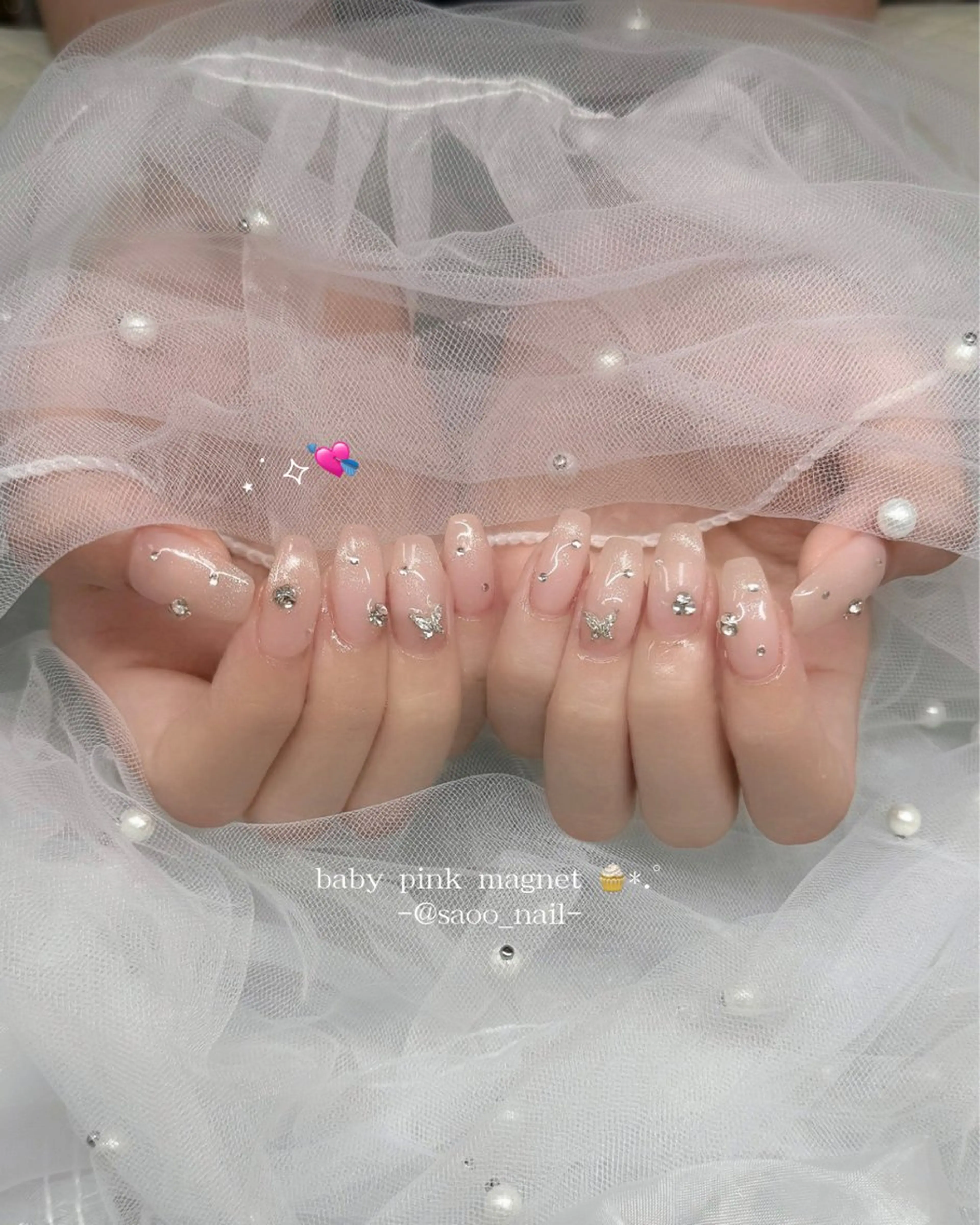 ネイル ハンドネイル ハンドケア 🎀sao🎀銀座 韓国/ワンホンネイルのネイルデザイン