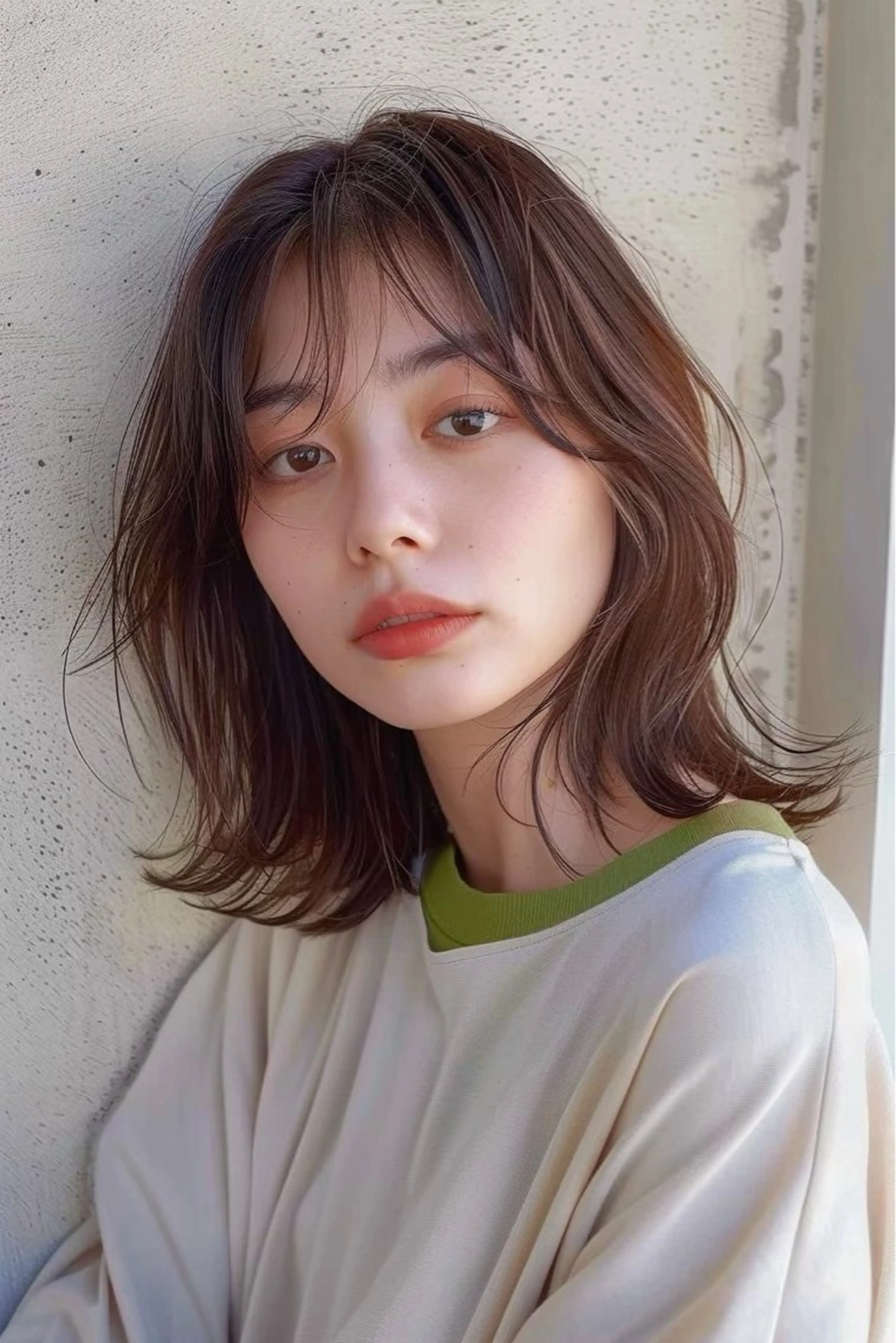 ミディアム カラー カット ヘアカラー トリートメント レイヤーカット/ カラー特化/YUTOのヘアスタイル