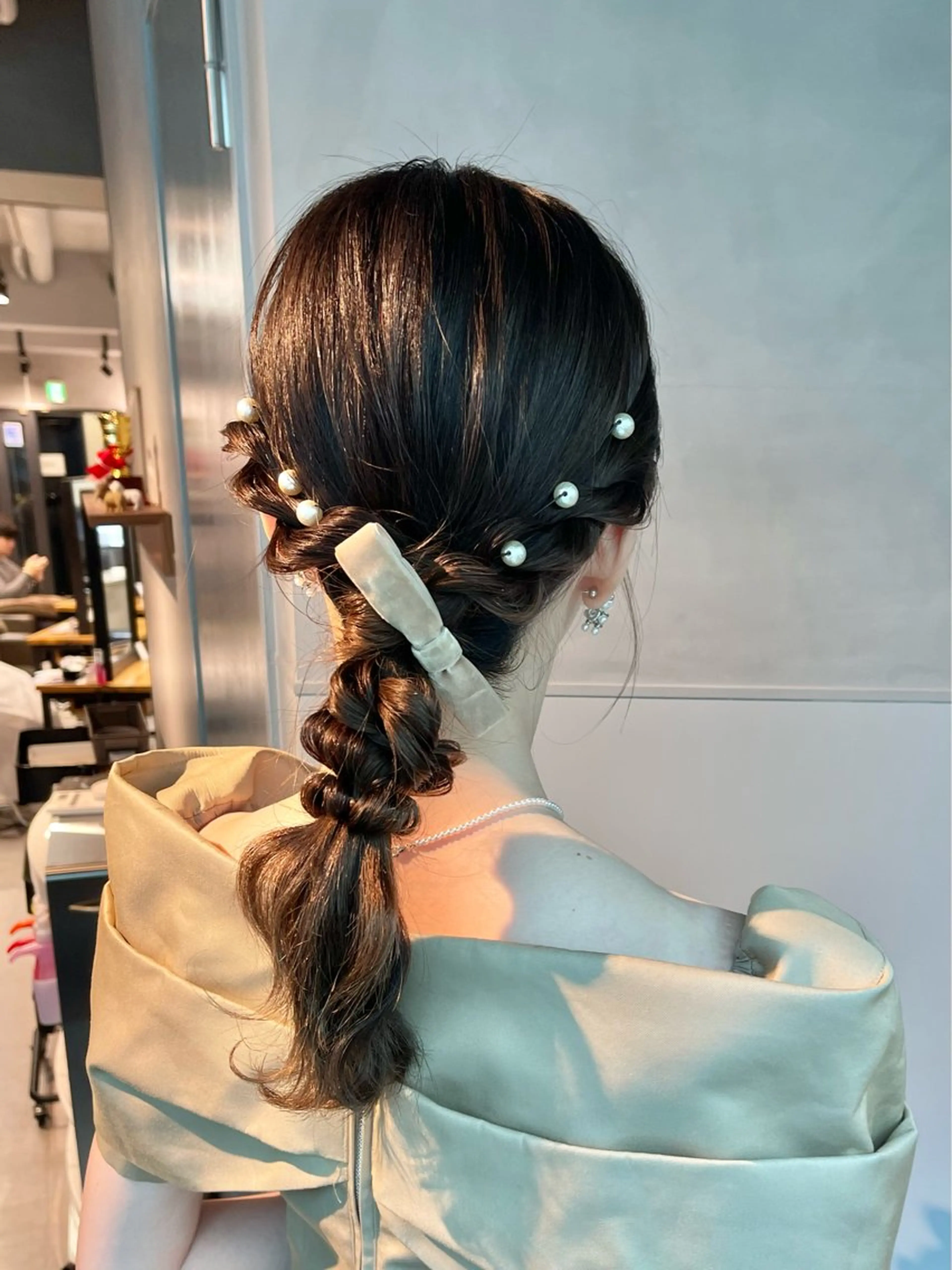 ヘアアレンジ 結婚式・ブライダル 卒業式のヘアスタイル 浴衣 nanoha￤銀座￤ 推し活ヘアアレンジのヘアスタイル
