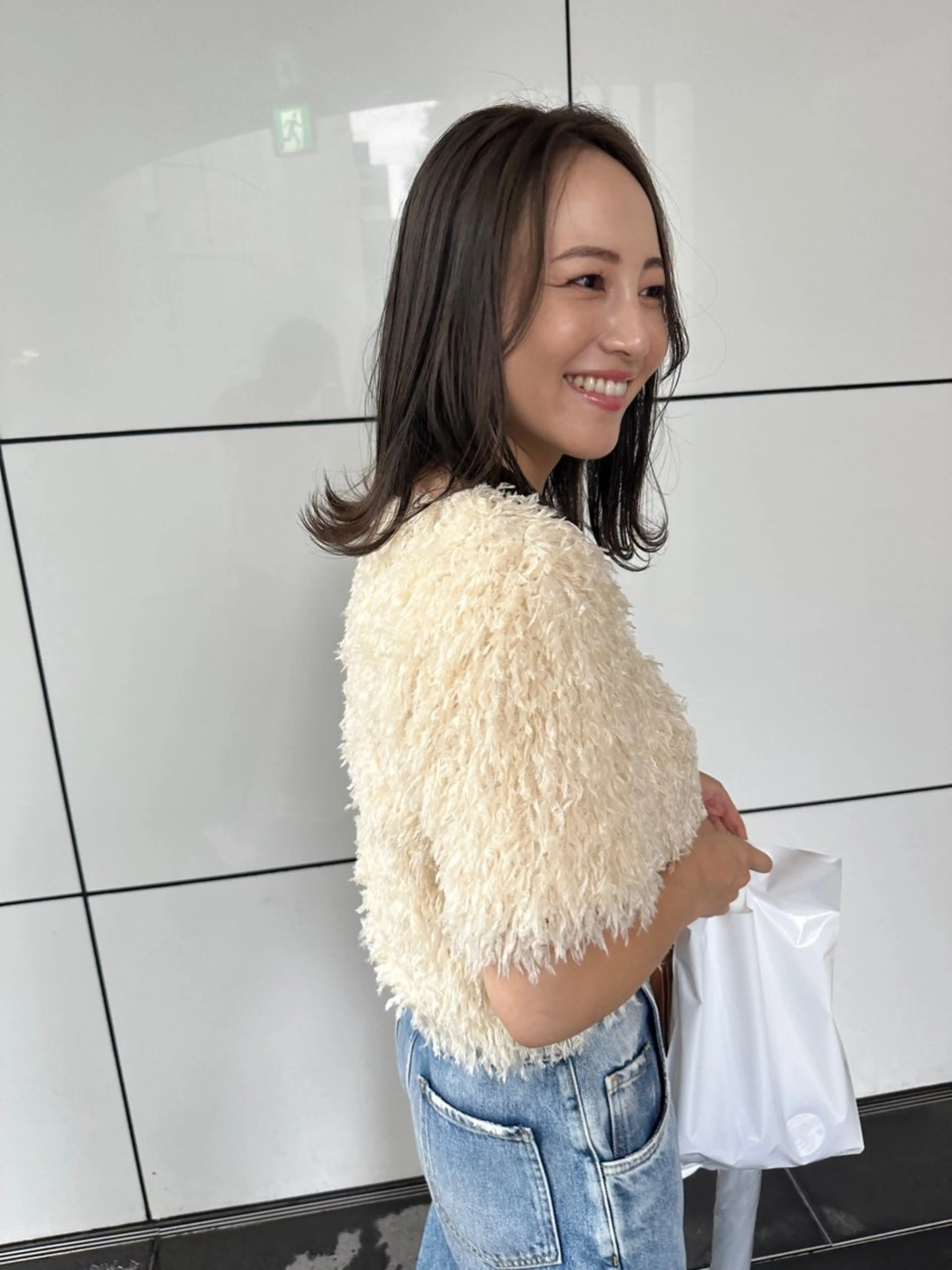 セミロング カラー カット ヘアカラー 縮毛矯正 Lolonois梅田 スタッフのヘアスタイル