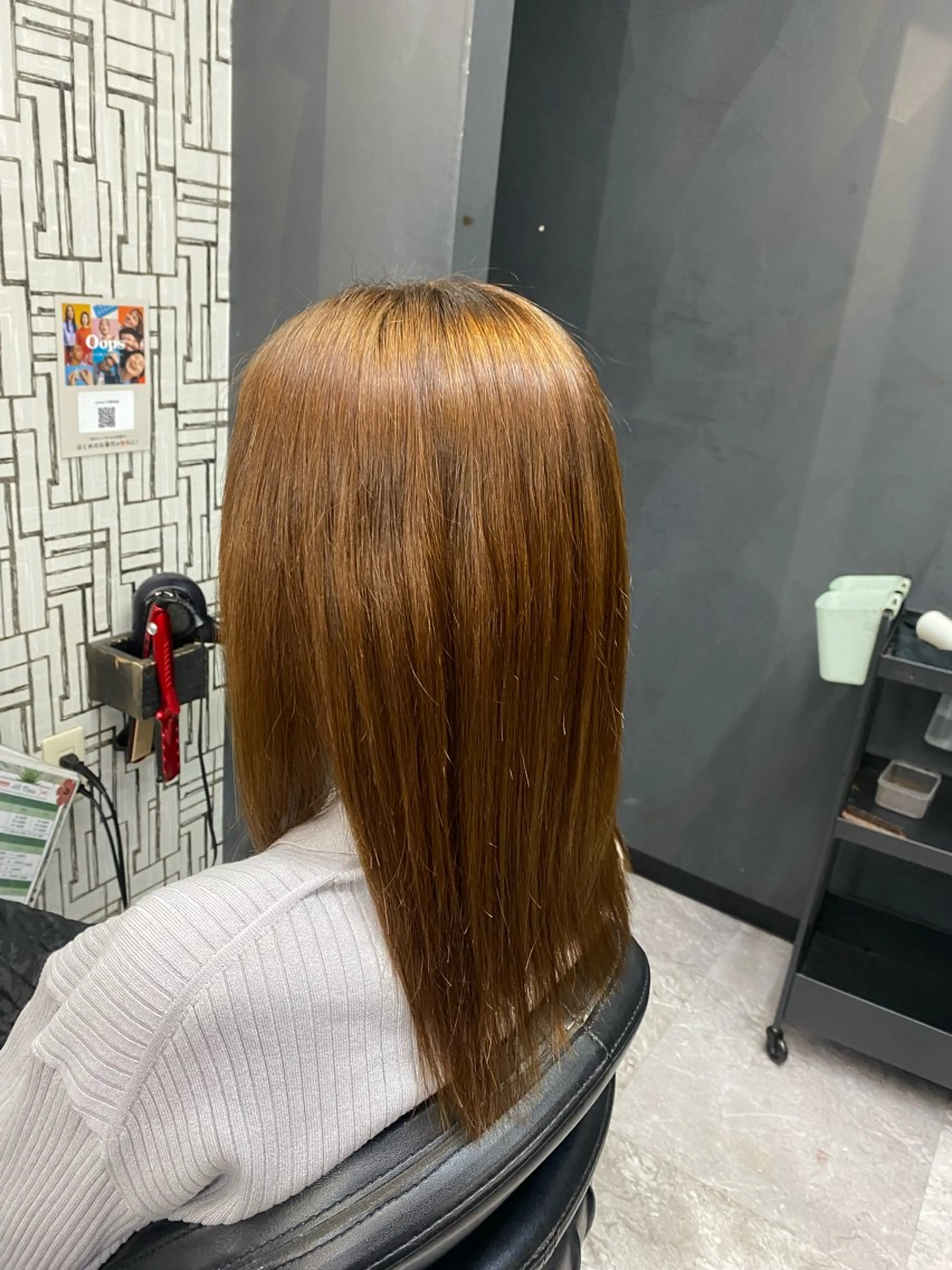 ミディアム ヘアカラー 池田 亮雅のヘアスタイル