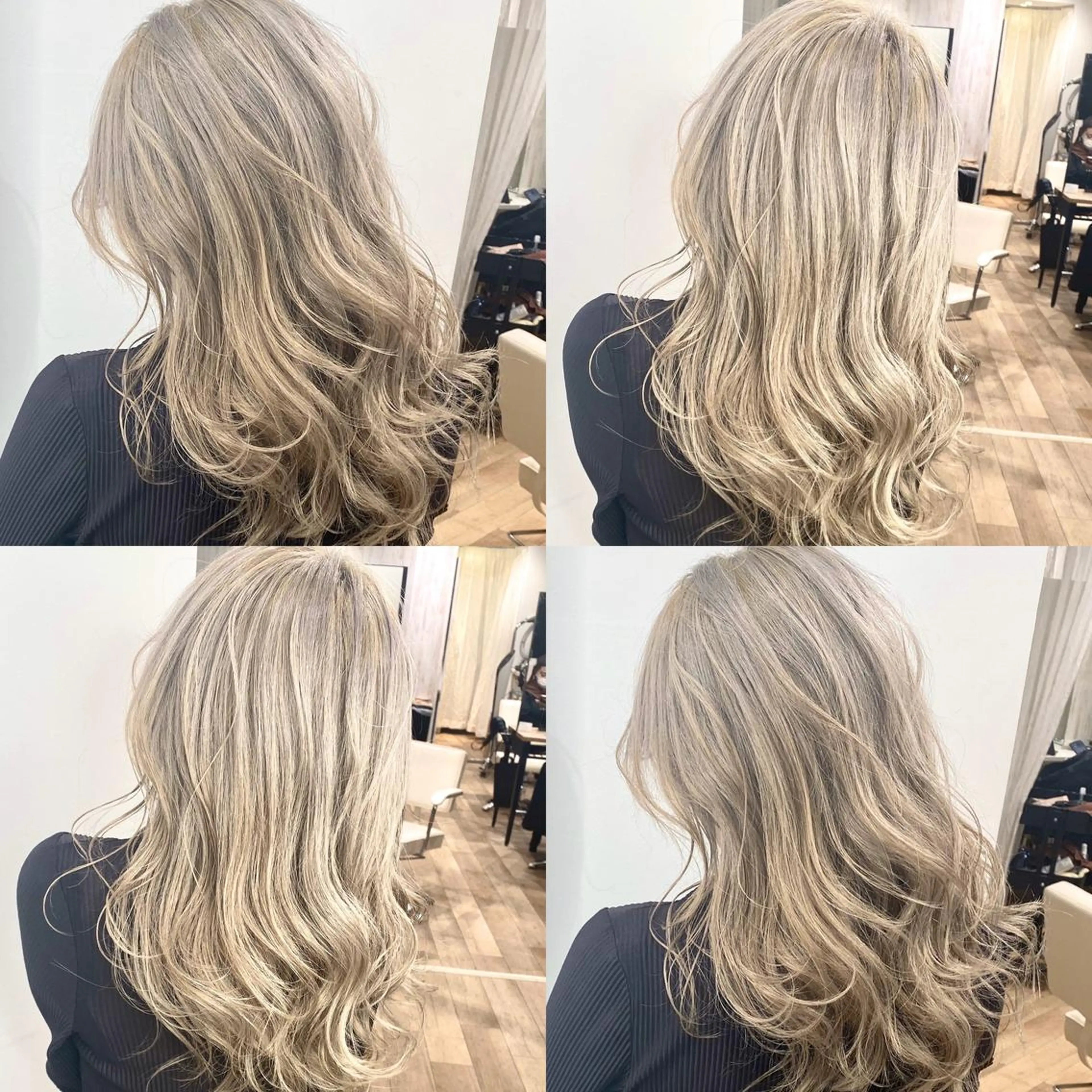 ミディアム カラー 🌙HIZUKI🌙 ハイトーン 艶髪のヘアスタイル