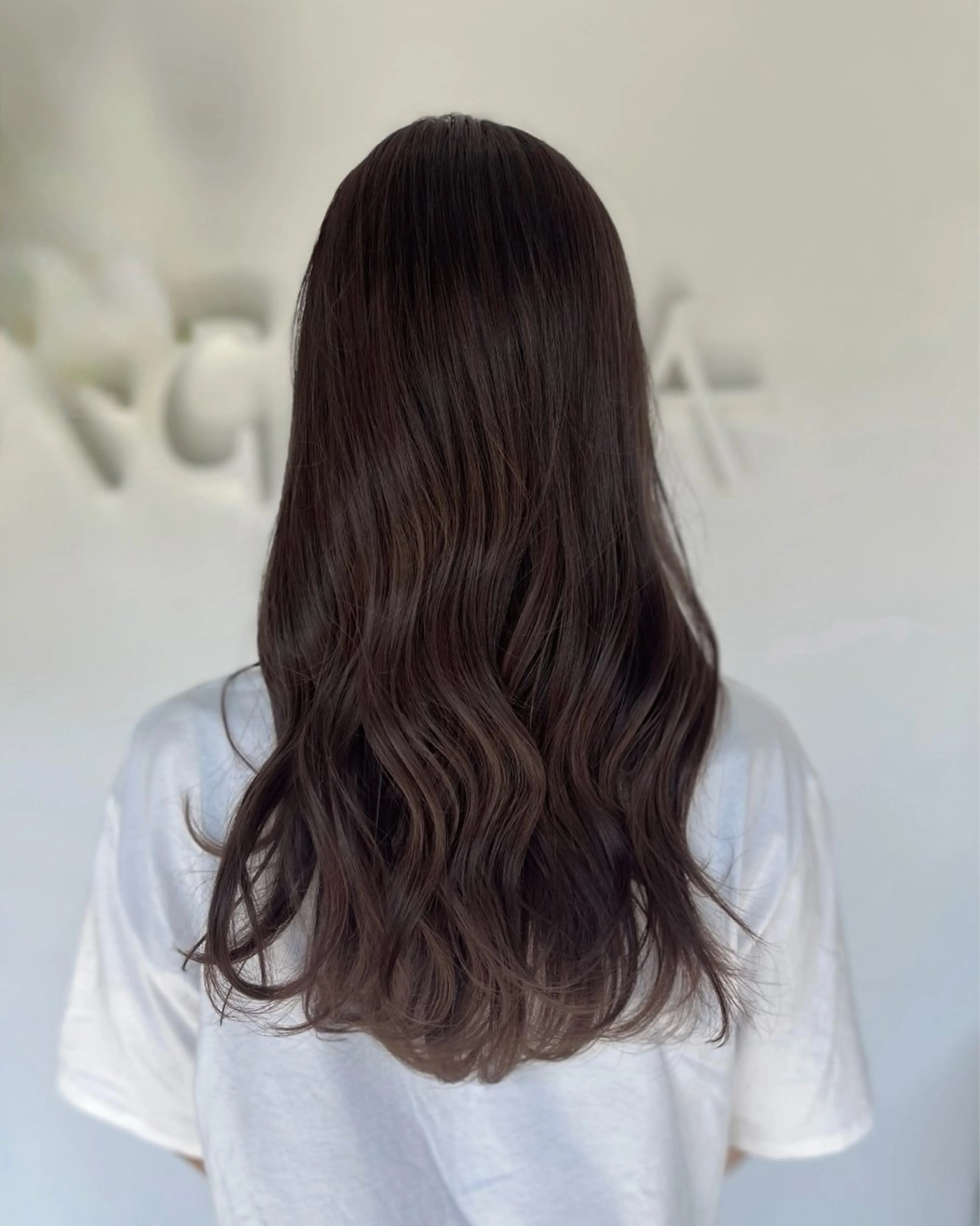 ロング カラー ブラウンカラー カット ヘアカラー トリートメント 透明感カラー／ 艶感カラー／RAMUのヘアスタイル