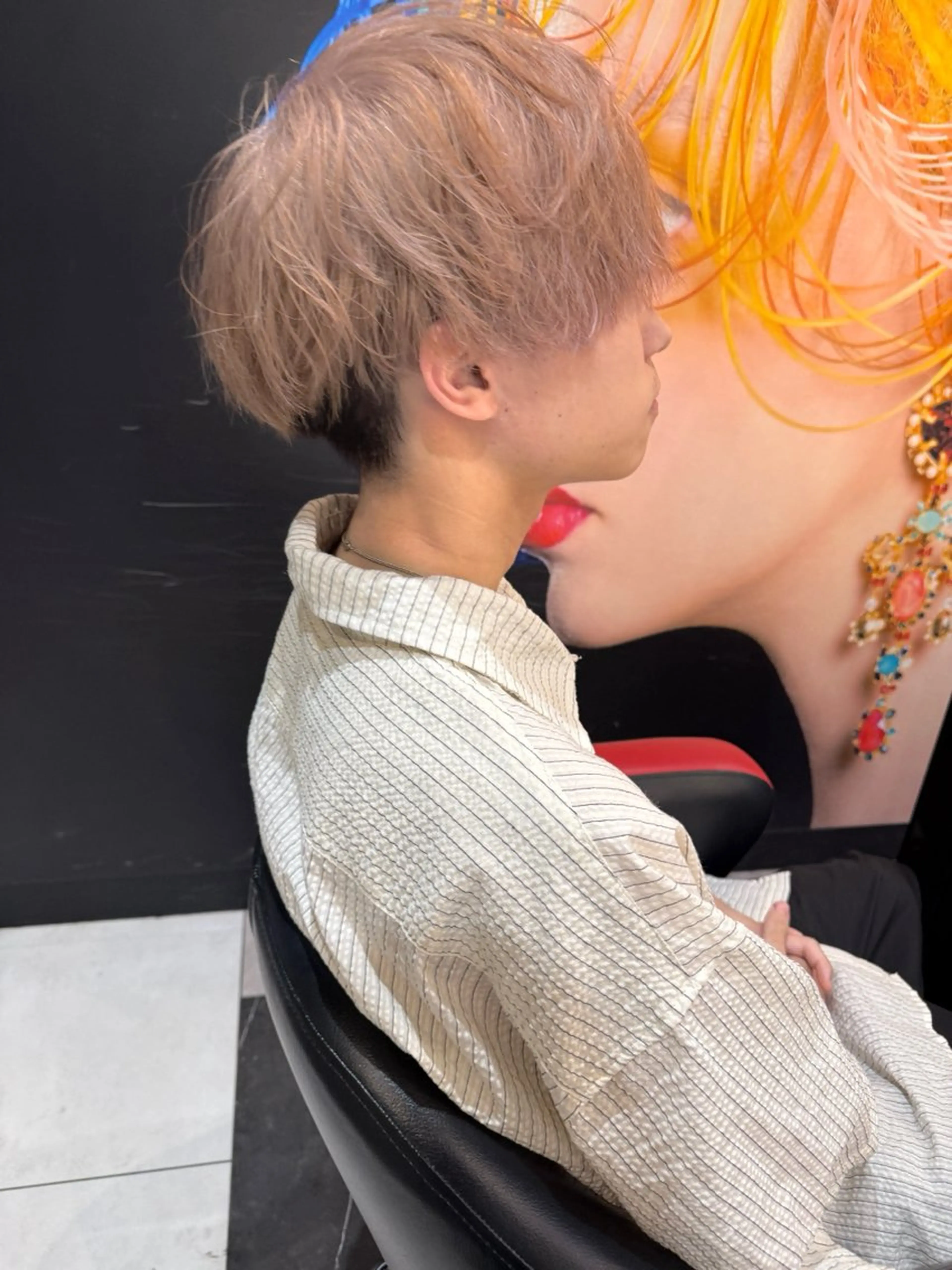 ショート メンズ メンズブリーチ カット ヘアカラー デザインカラー/ 推しの配色　肥後のヘアスタイル