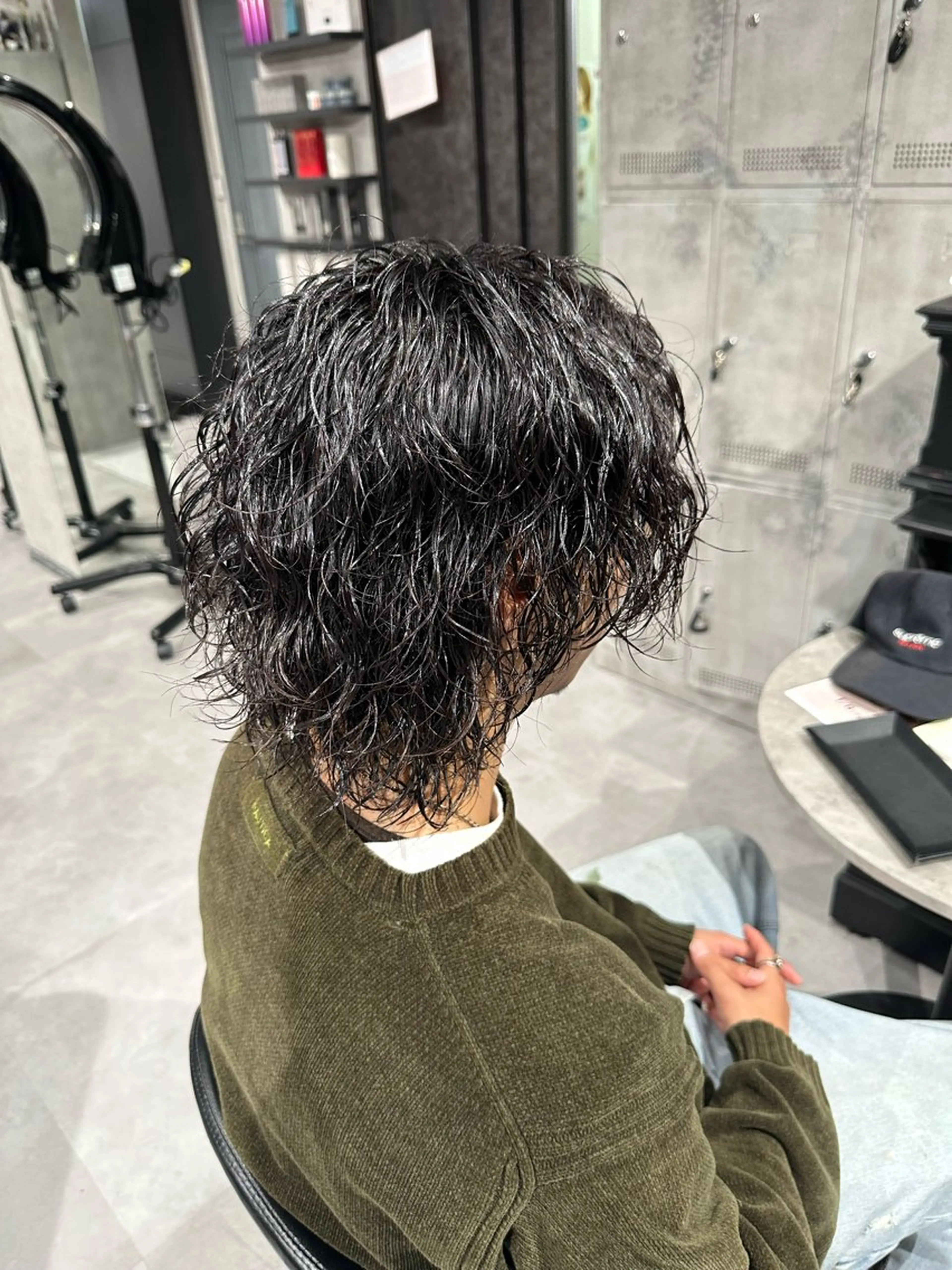 ミディアム パーマ ヘアアレンジ メンズ NEXT NEO所属・メンズヘア静岡 ✂︎Ryuheiのヘアスタイル