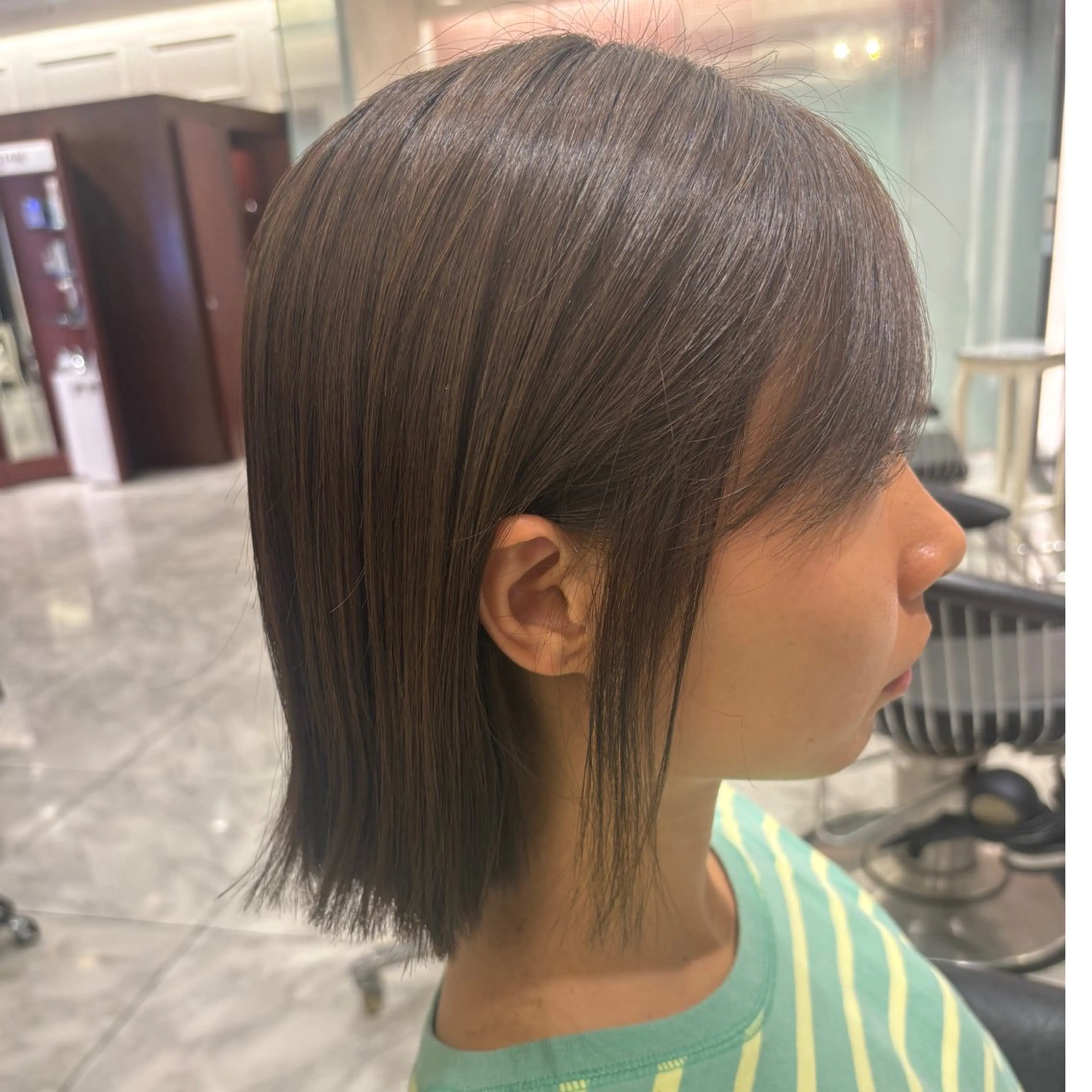 ショート ボブ 外ハネヘア カット トリートメント 🌸銀座No.1パー マ🌸いでいあやのヘアスタイル