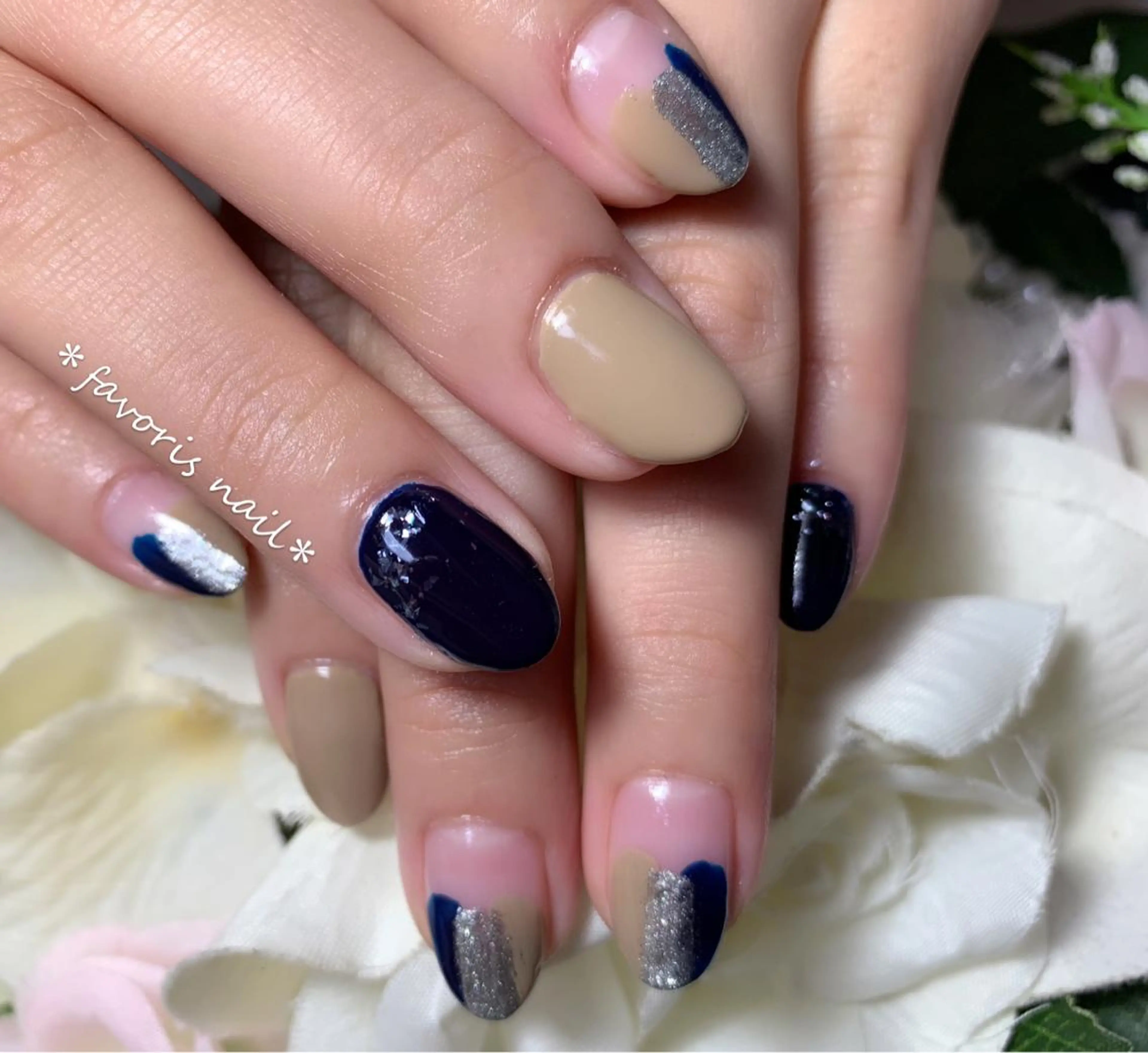 ネイル 長さ出し favoris nail🌼のネイルデザイン