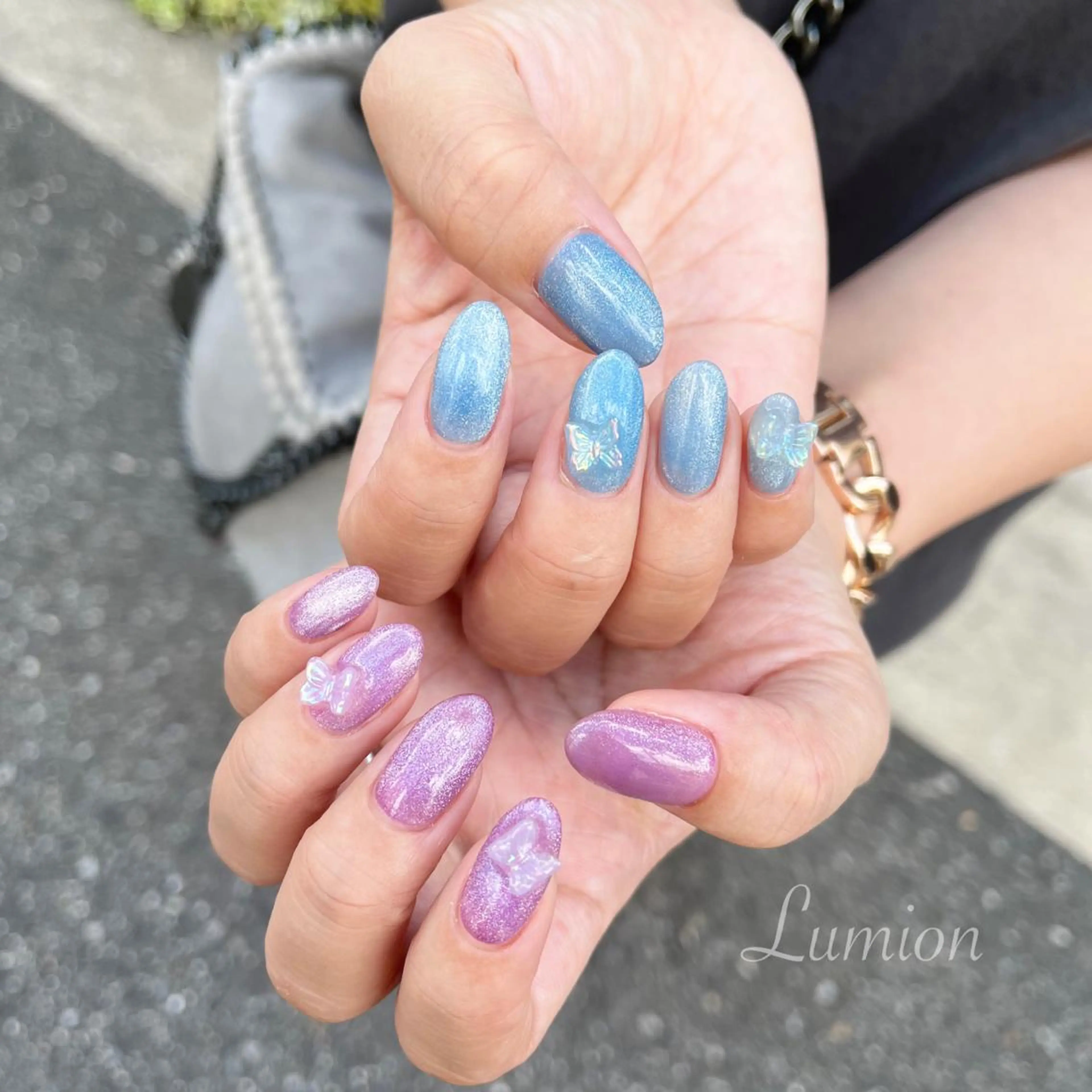 ネイル マグネットネイル ワンホンネイル nailroom Lumionのネイルデザイン