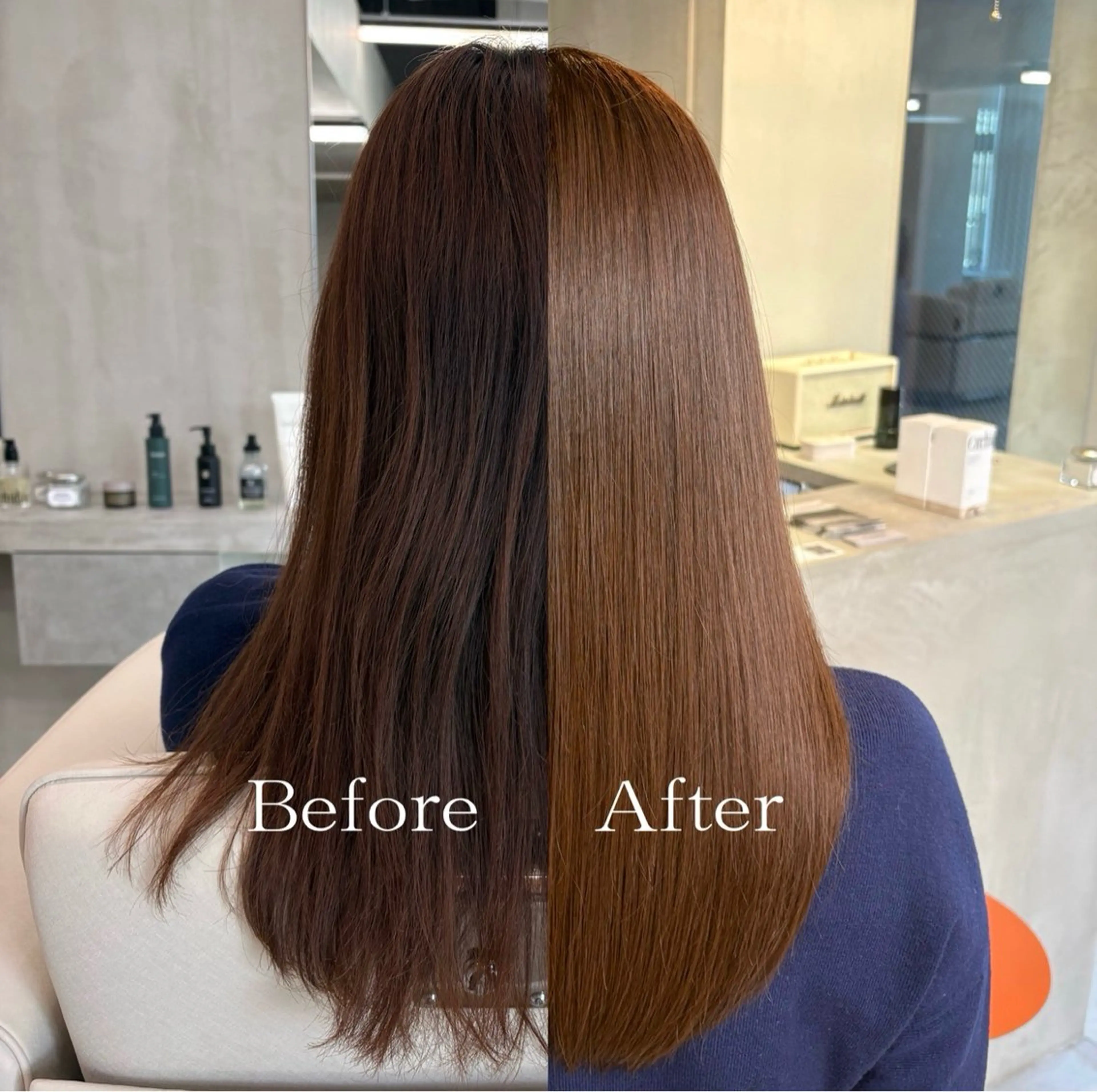 セミロング カット トリートメント ヘッドスパ カット無料/髪質改善 髪質根本改善/艶髪のヘアスタイル