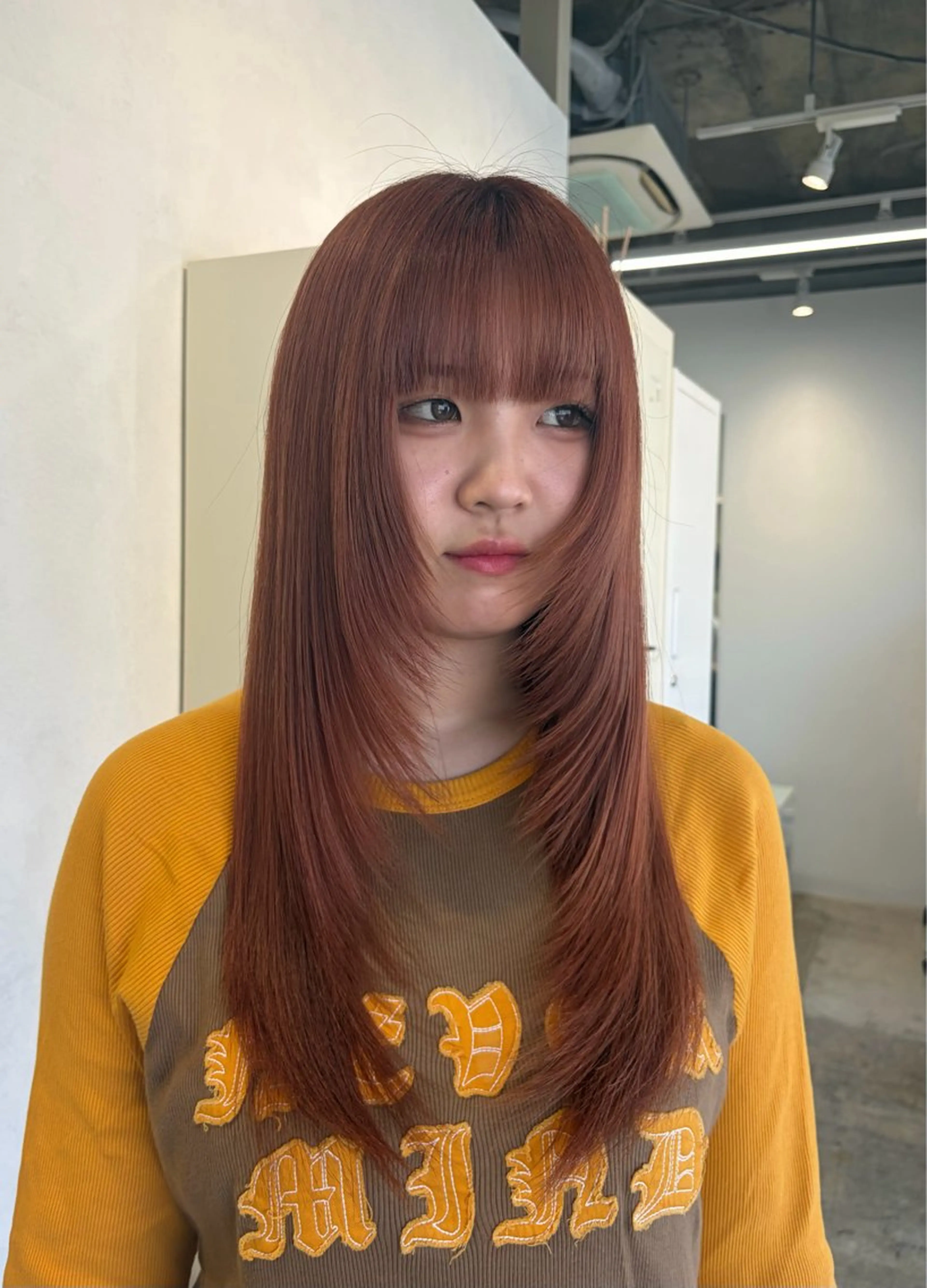 ロング ロング カット mihane fit hueのヘアスタイル