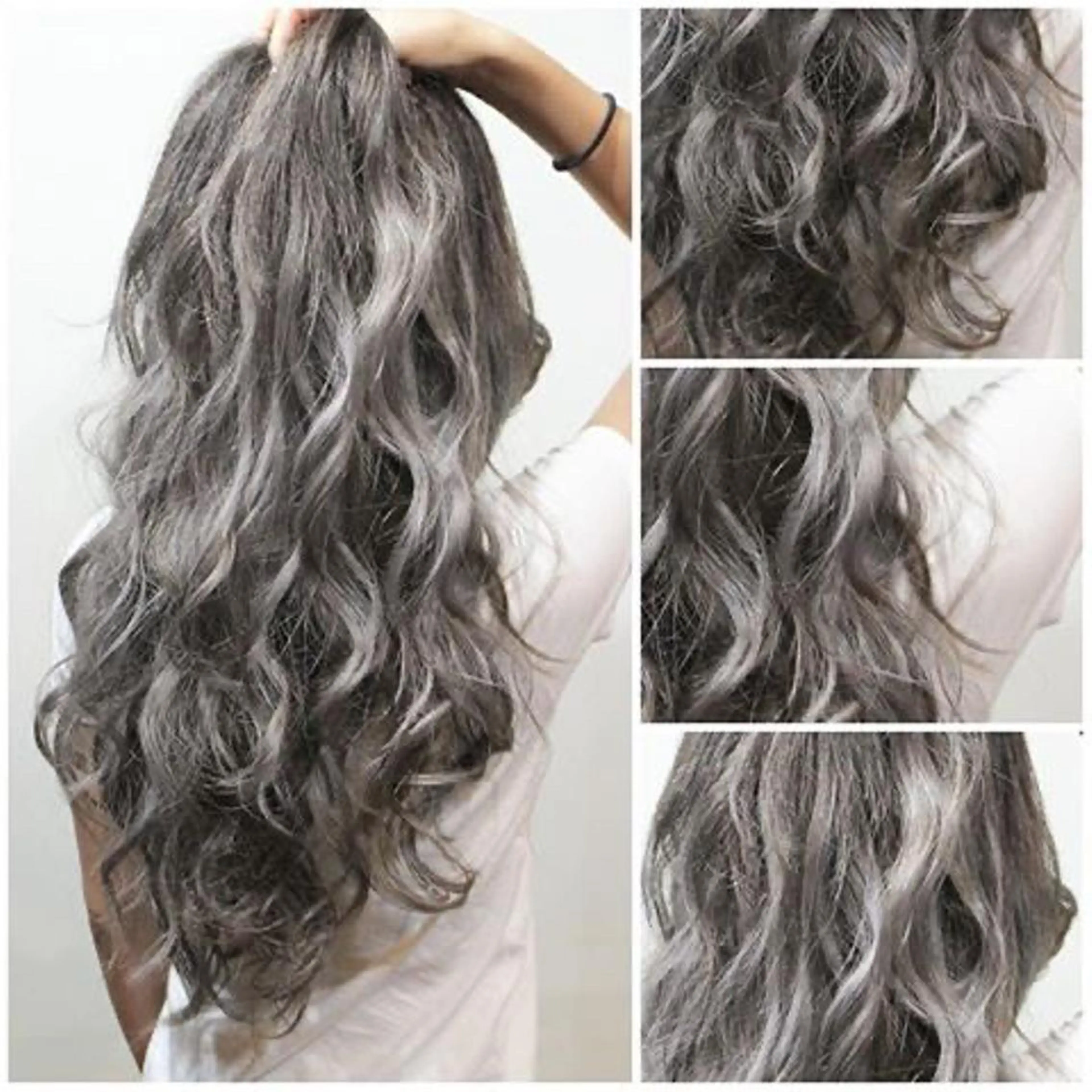 ロング カラー ヘアアレンジ ラベンダーカラー ヘアカラー トリートメント 次世代シールエクステ 錦糸町 小泉 朋之のヘアスタイル