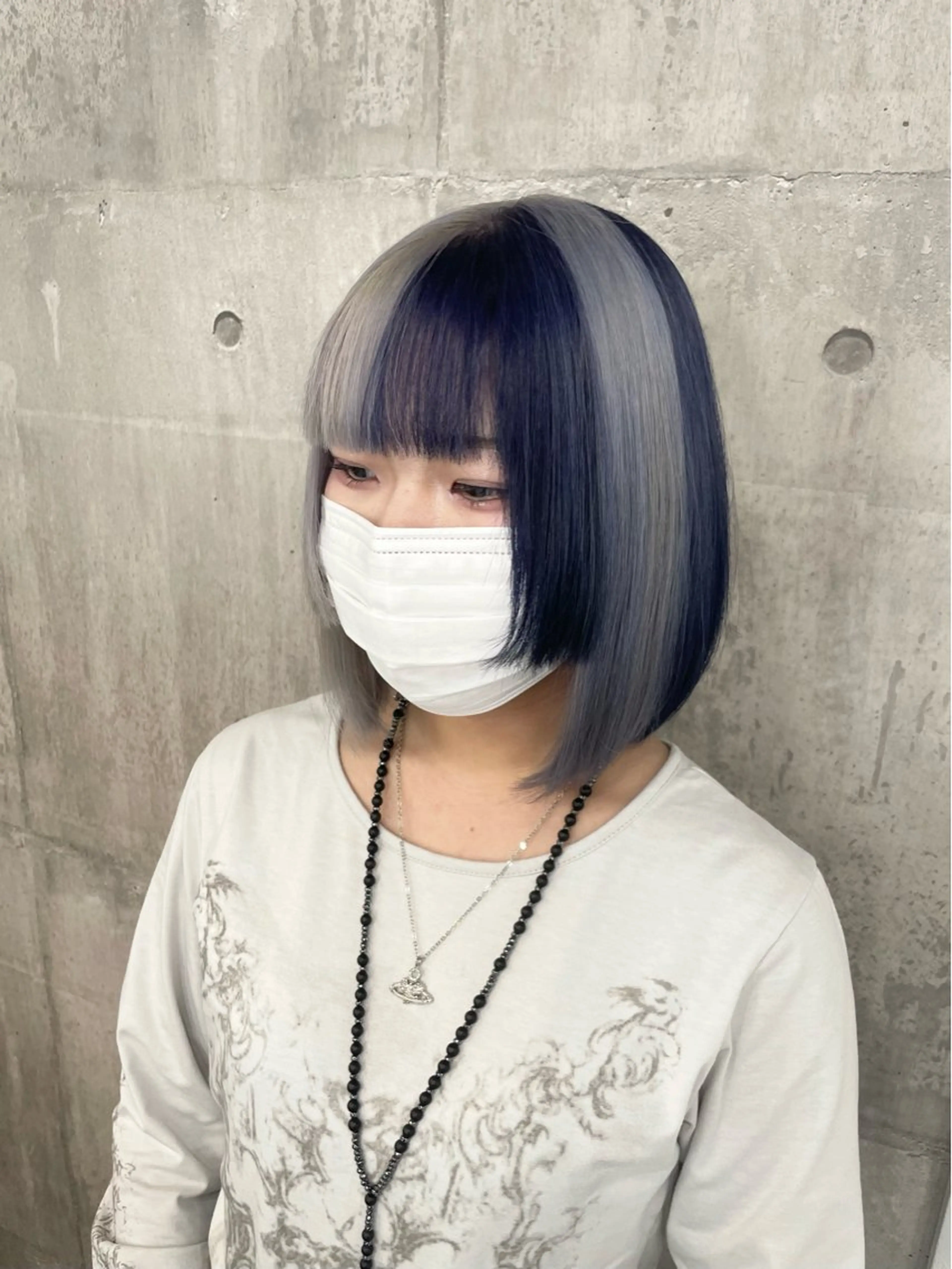 ショート ヘアカラー ルミナホワイト 店長 もえかのヘアスタイル