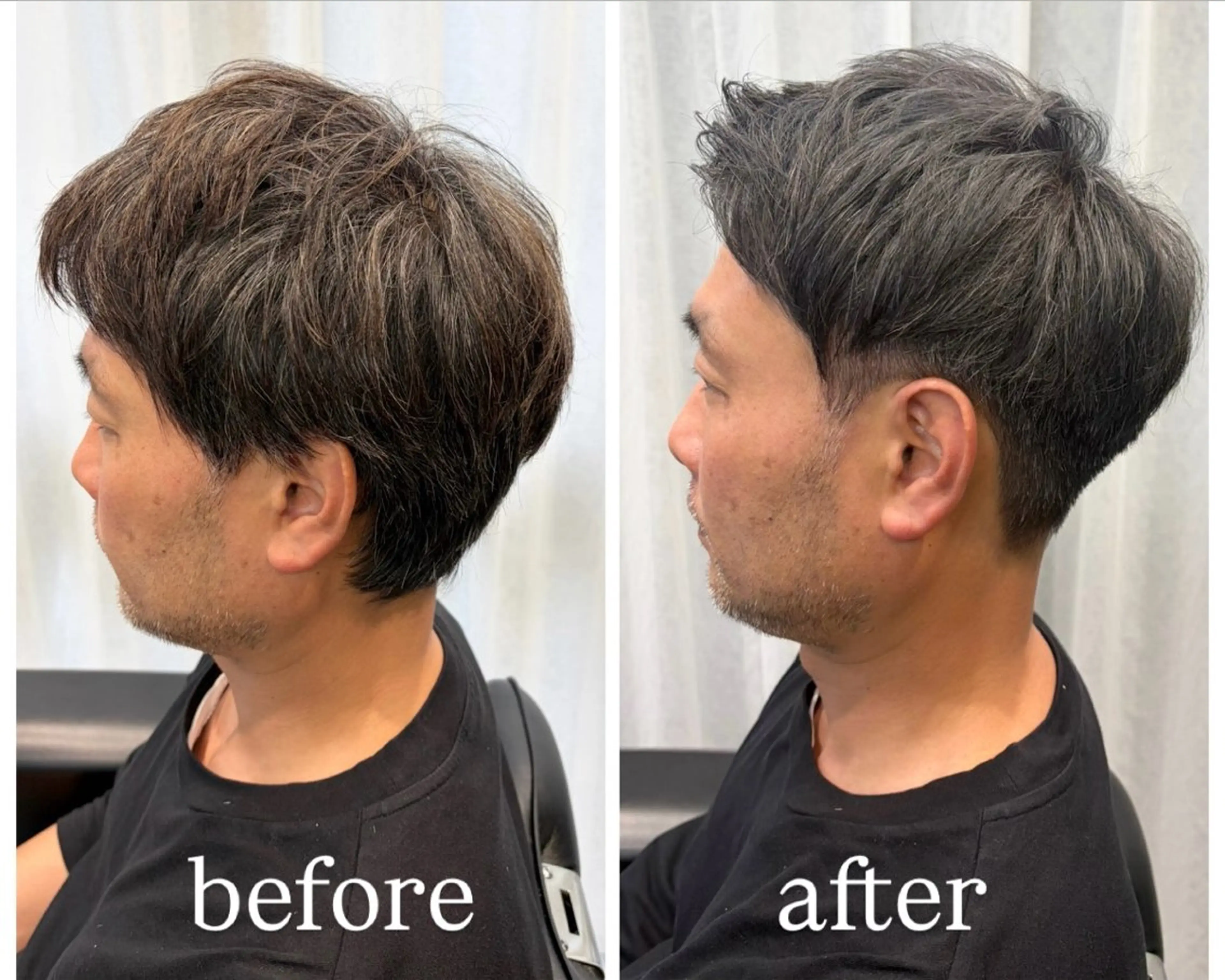 《✨男性限定✨》ブリーチ×2込み✨白髪ぼかしハイライト & カラー & カット & 1stepトリートメントの写真