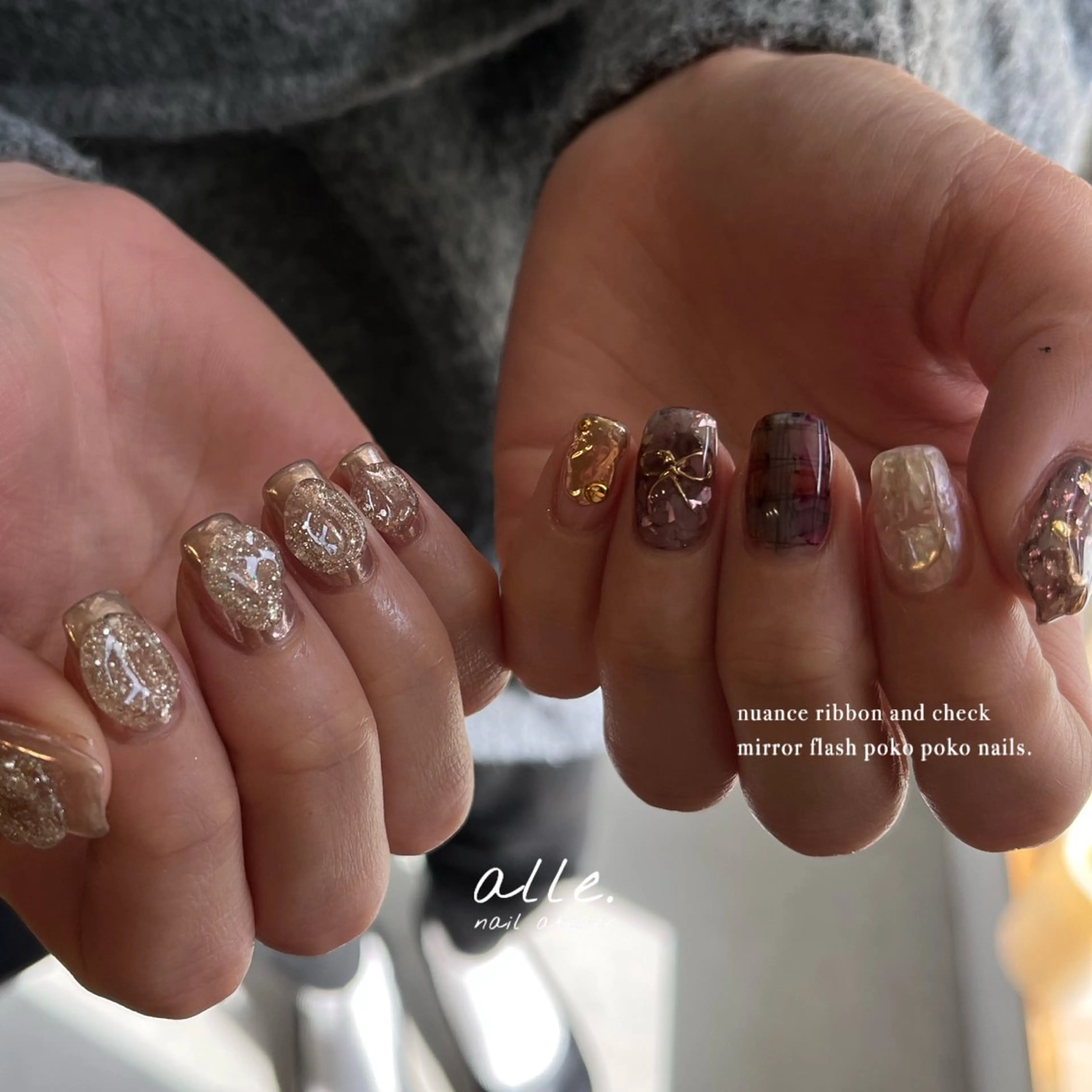 ネイル ハンドネイル atelier alle.のネイルデザイン