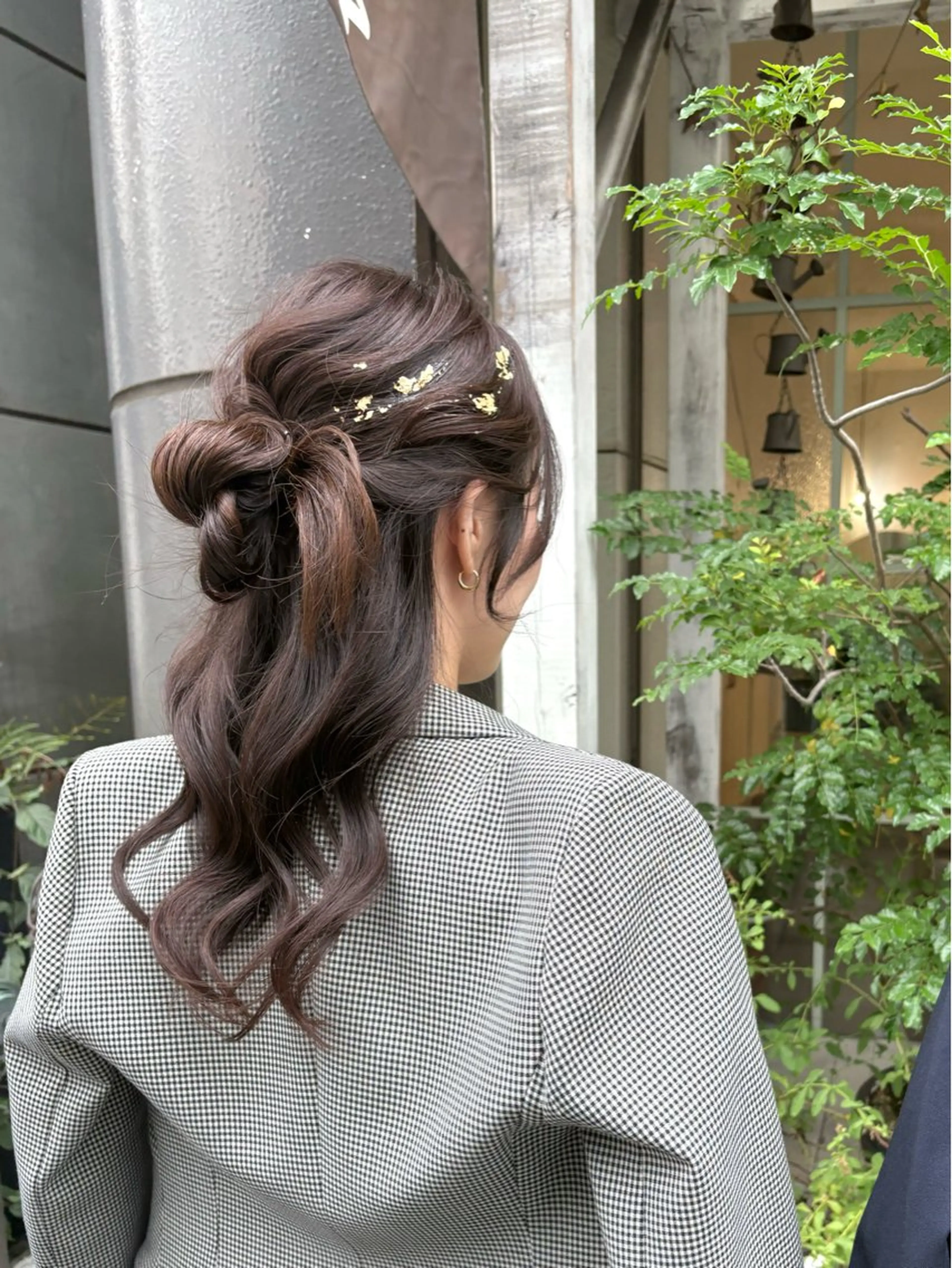 ロング お団子ヘア ヘアセット 鈴木 奈波のヘアスタイル