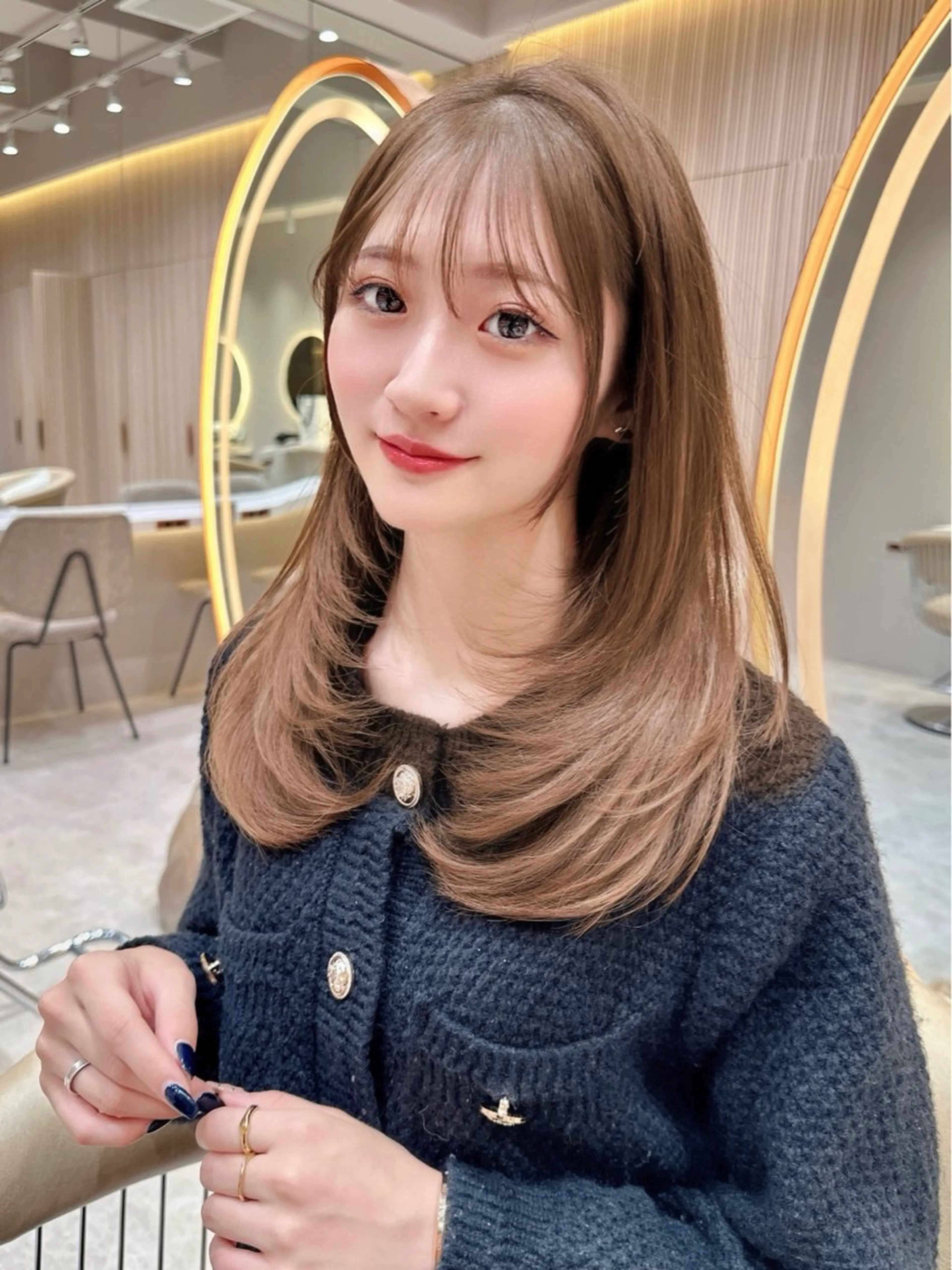 ロング カット ヘアカラー トリートメント レイヤー❣️縮毛矯 川村利幸のヘアスタイル