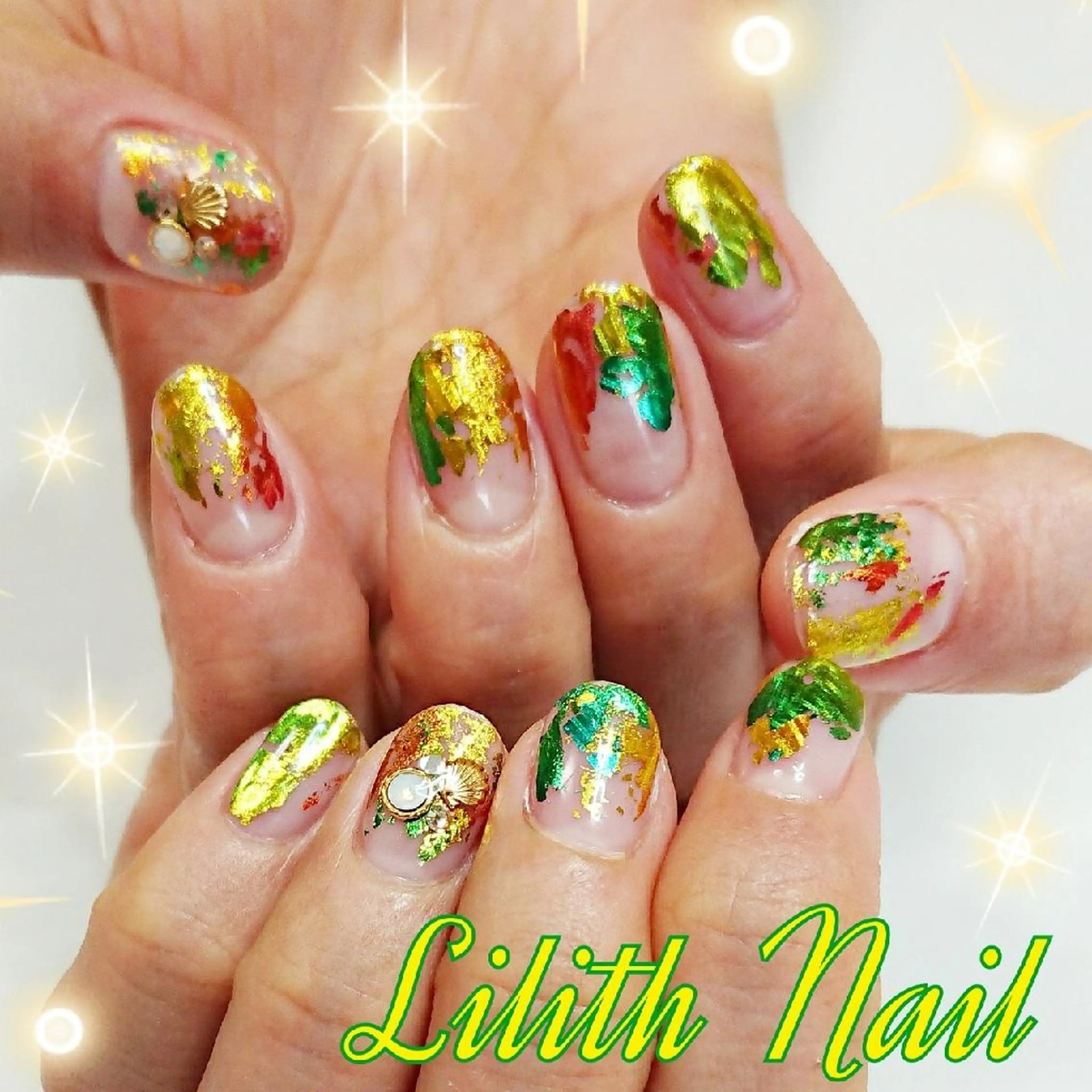 ネイル キラキラネイル ハンドネイル Lilith Nailのネイルデザイン