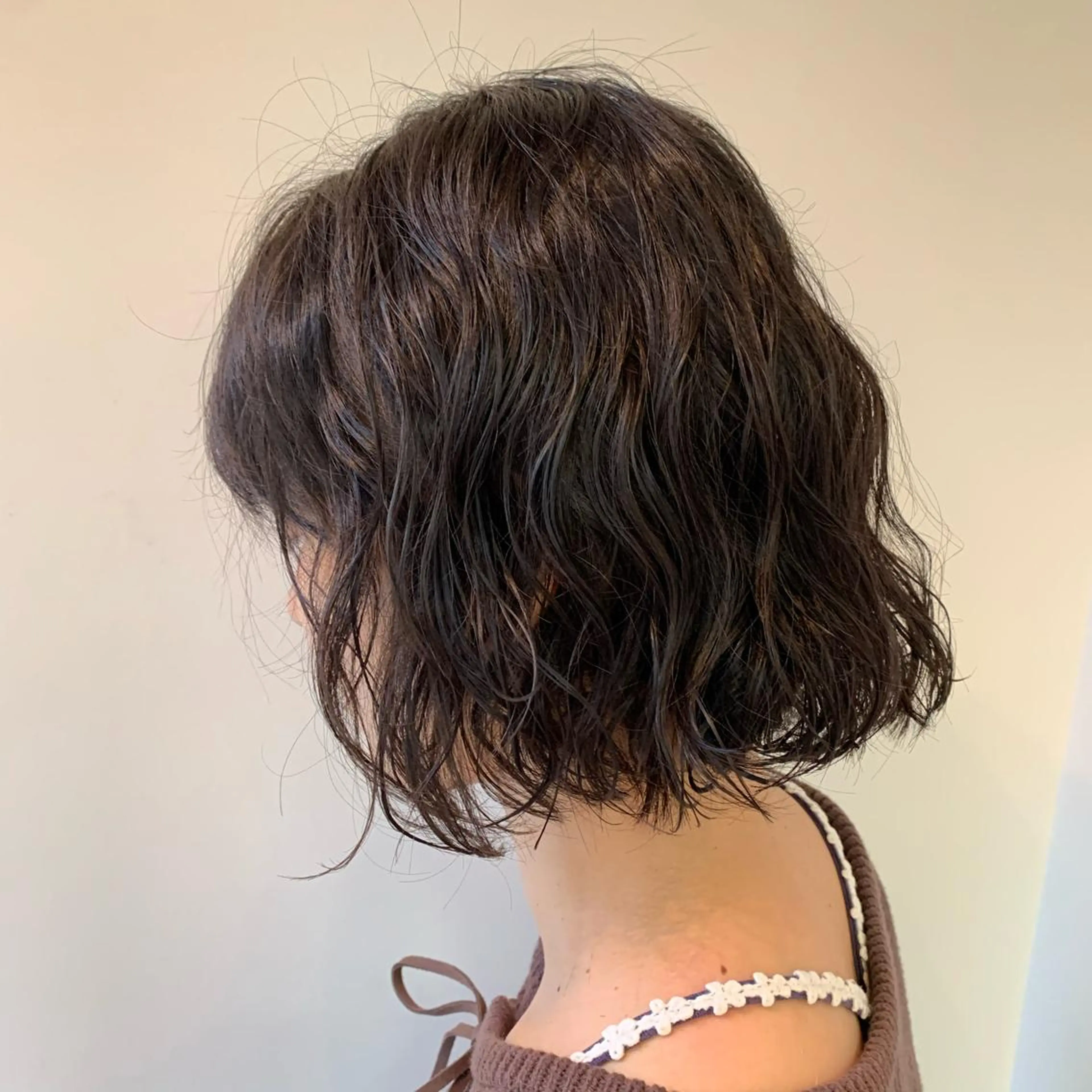 ショート パーマ ボブ カット パーマ 【似合わせ、垢抜け ヘア】KAEDEのヘアスタイル