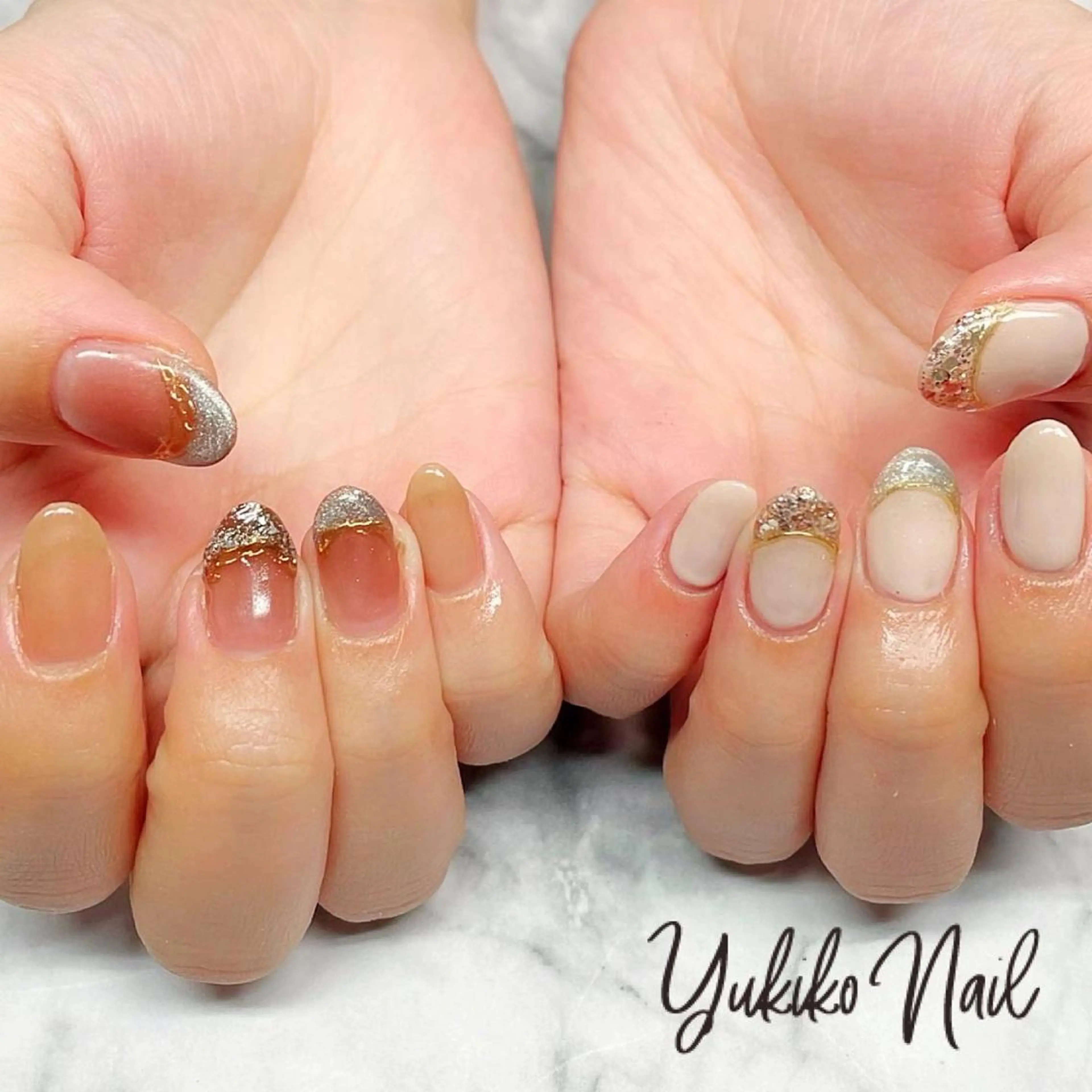 ネイル フレンチネイル 持ち込み ハンドネイル ユキコ ネイルのネイルデザイン