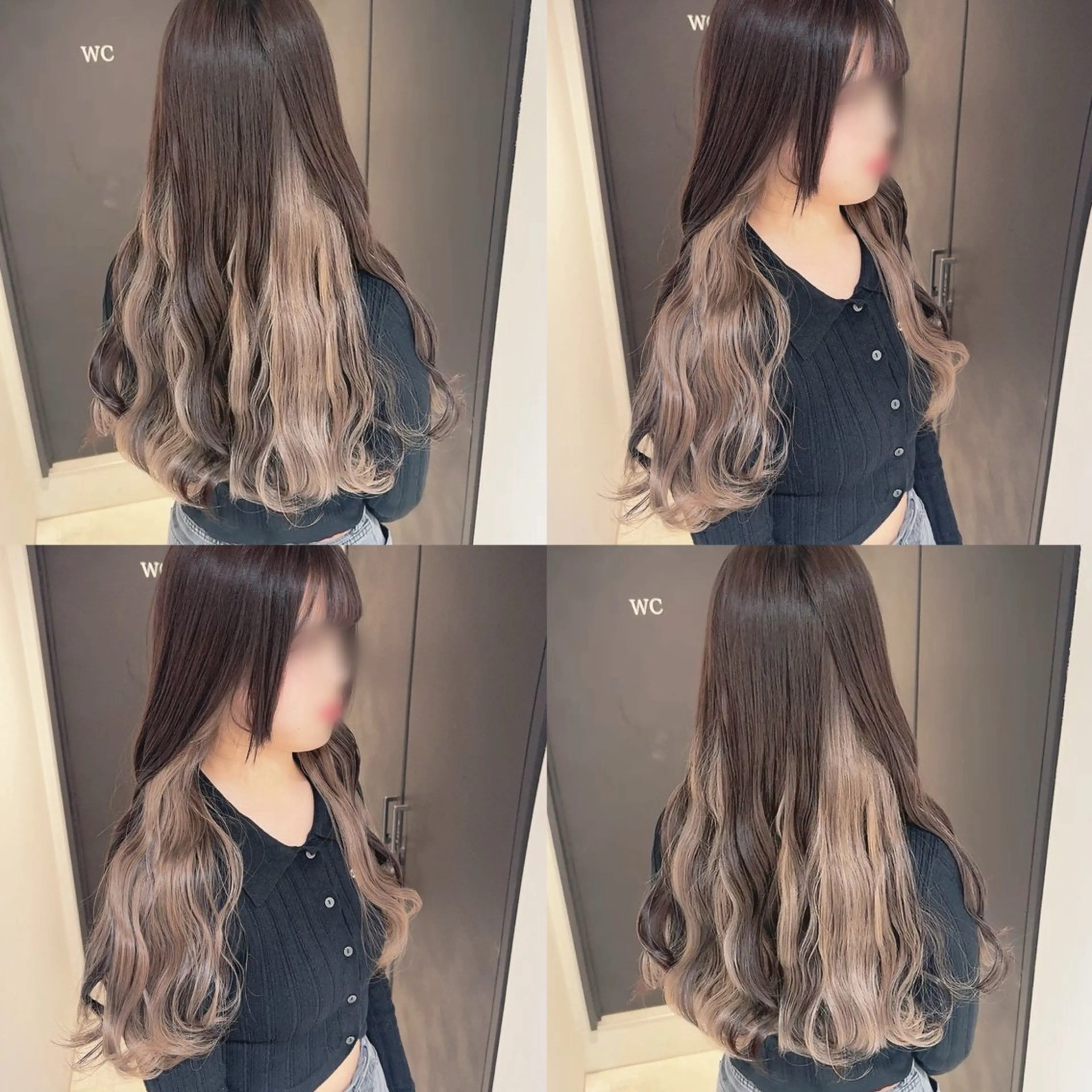 カラー ヘアカラー トリートメント 渋谷:インナーカラー ／🍒エリカ🍒のヘアスタイル