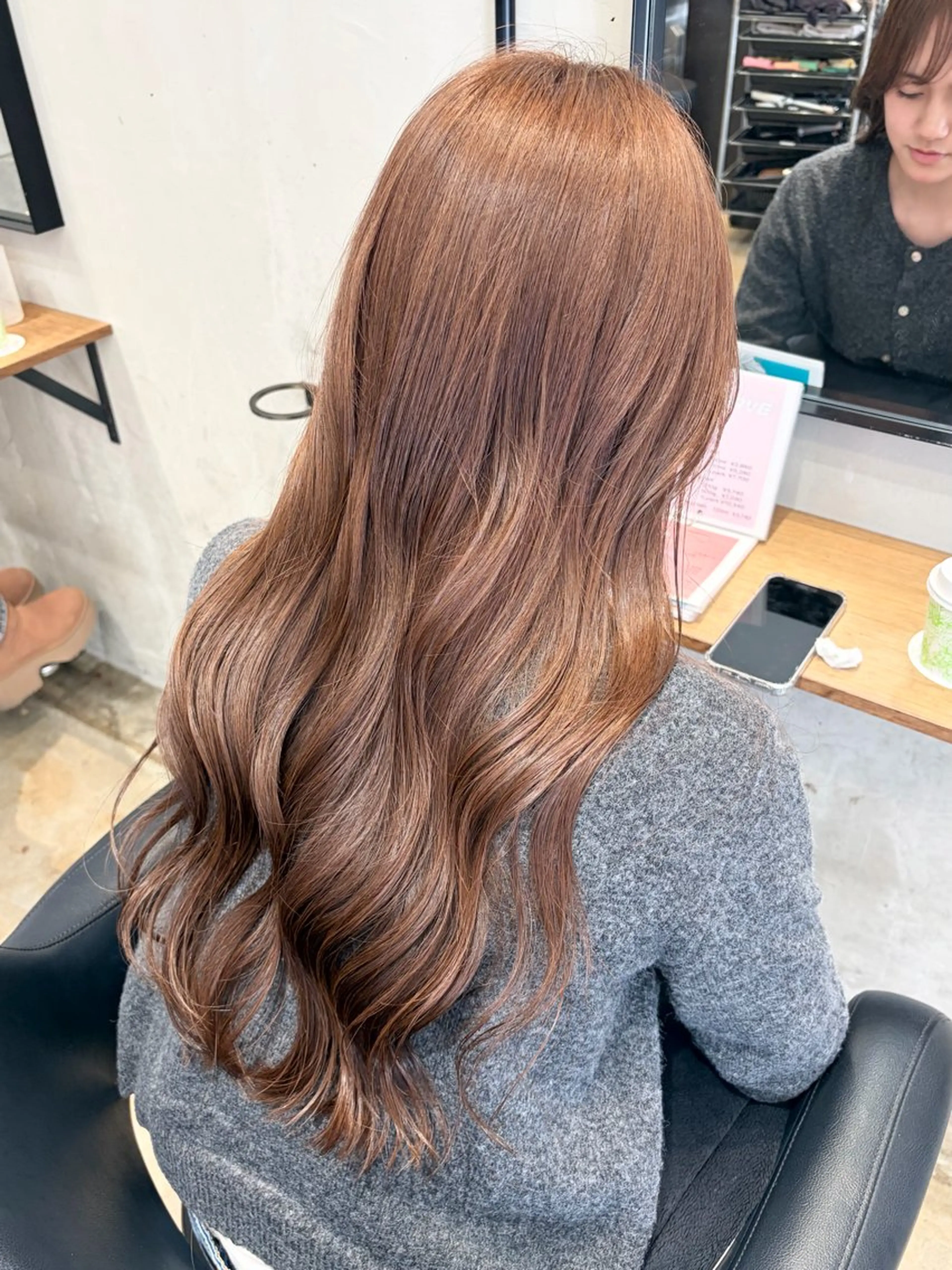 ロング カラー ブリーチ ダブルカラー ブリーチなしカラー カット ヘアカラー みわ/博多 ブリーチ/メンズヘアのヘアスタイル