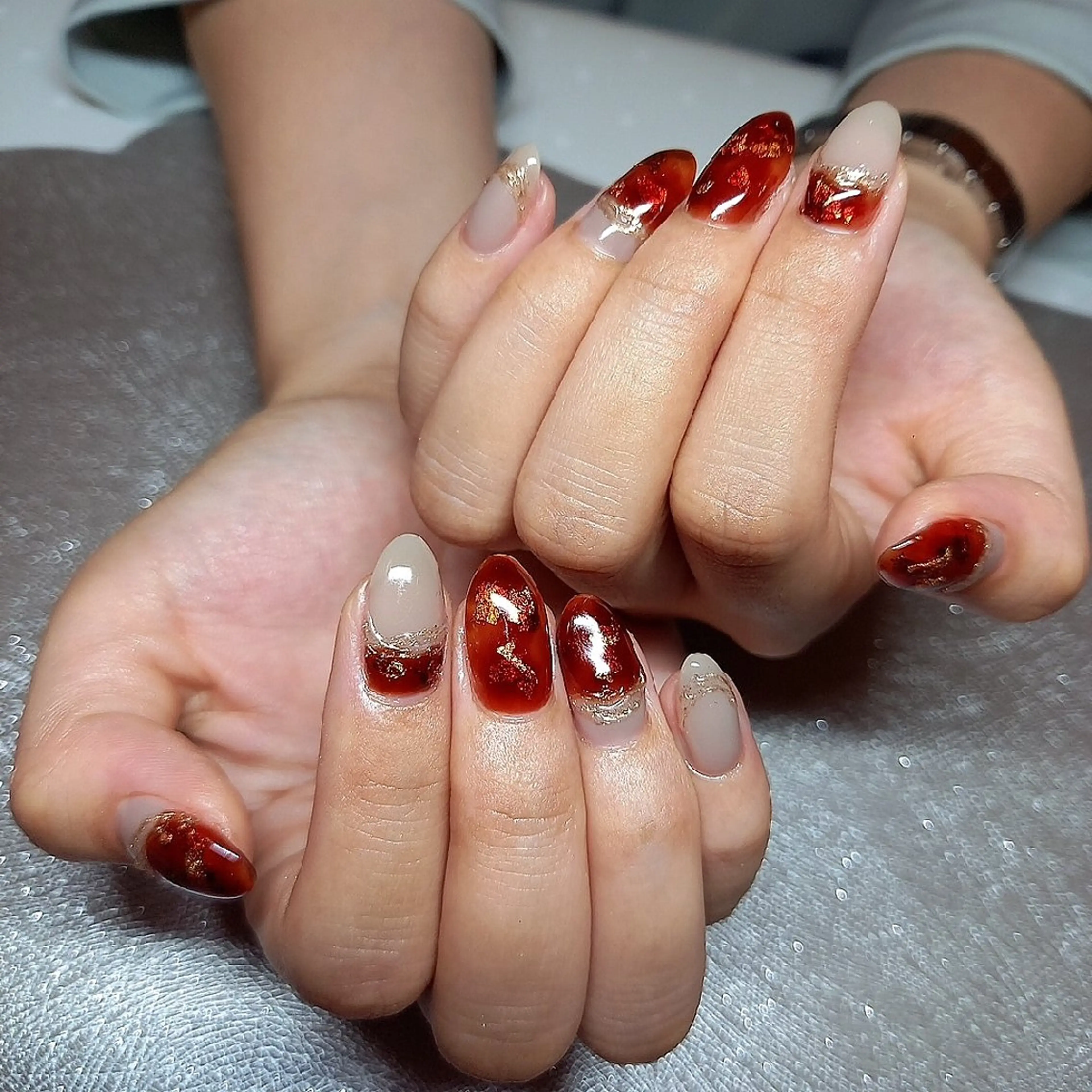 ネイル べっ甲ネイル salon de  Princessのネイルデザイン