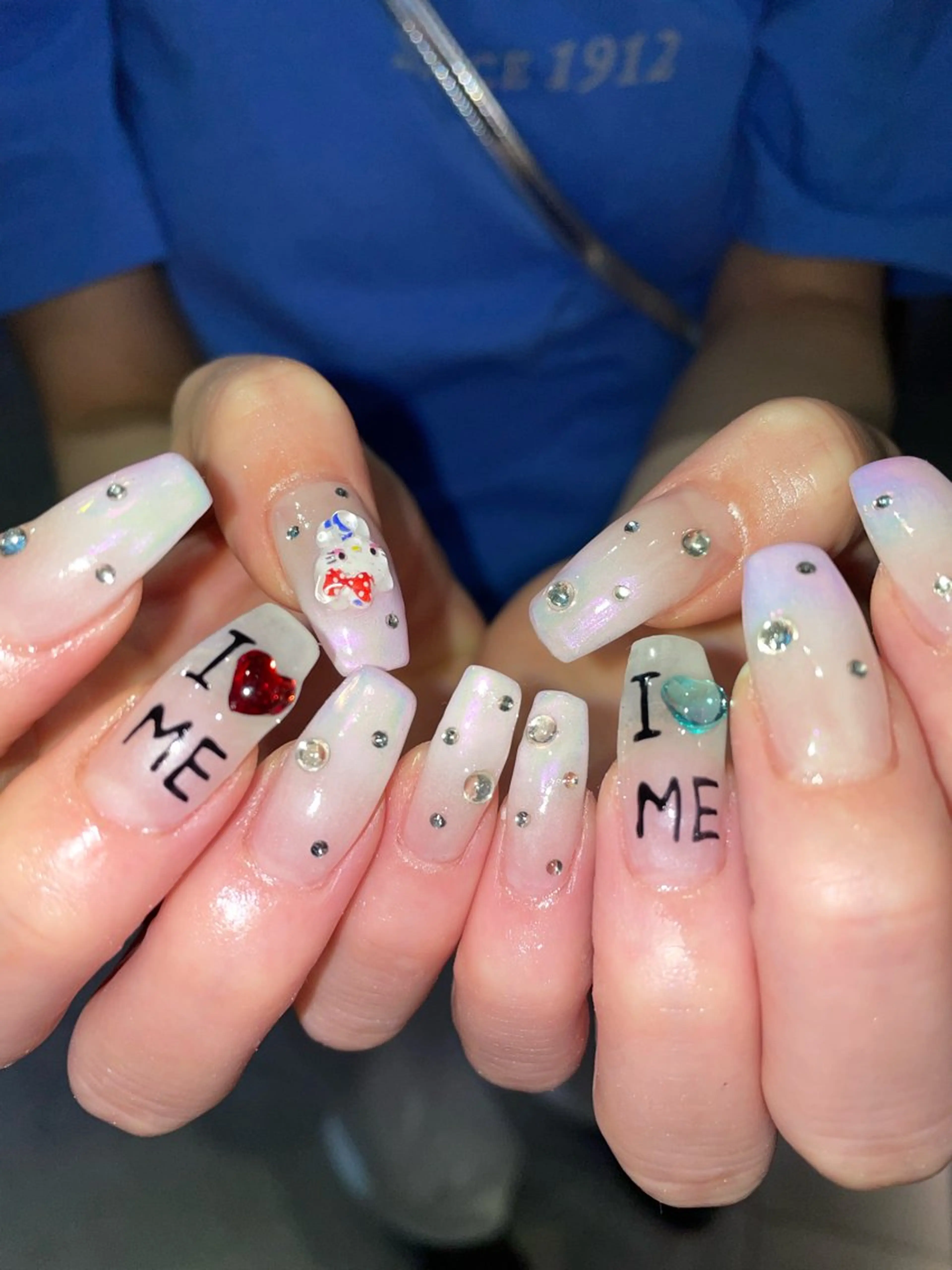 ネイル アートネイル スカルプネイル hair&nail ☯️アイリ☯️のネイルデザイン