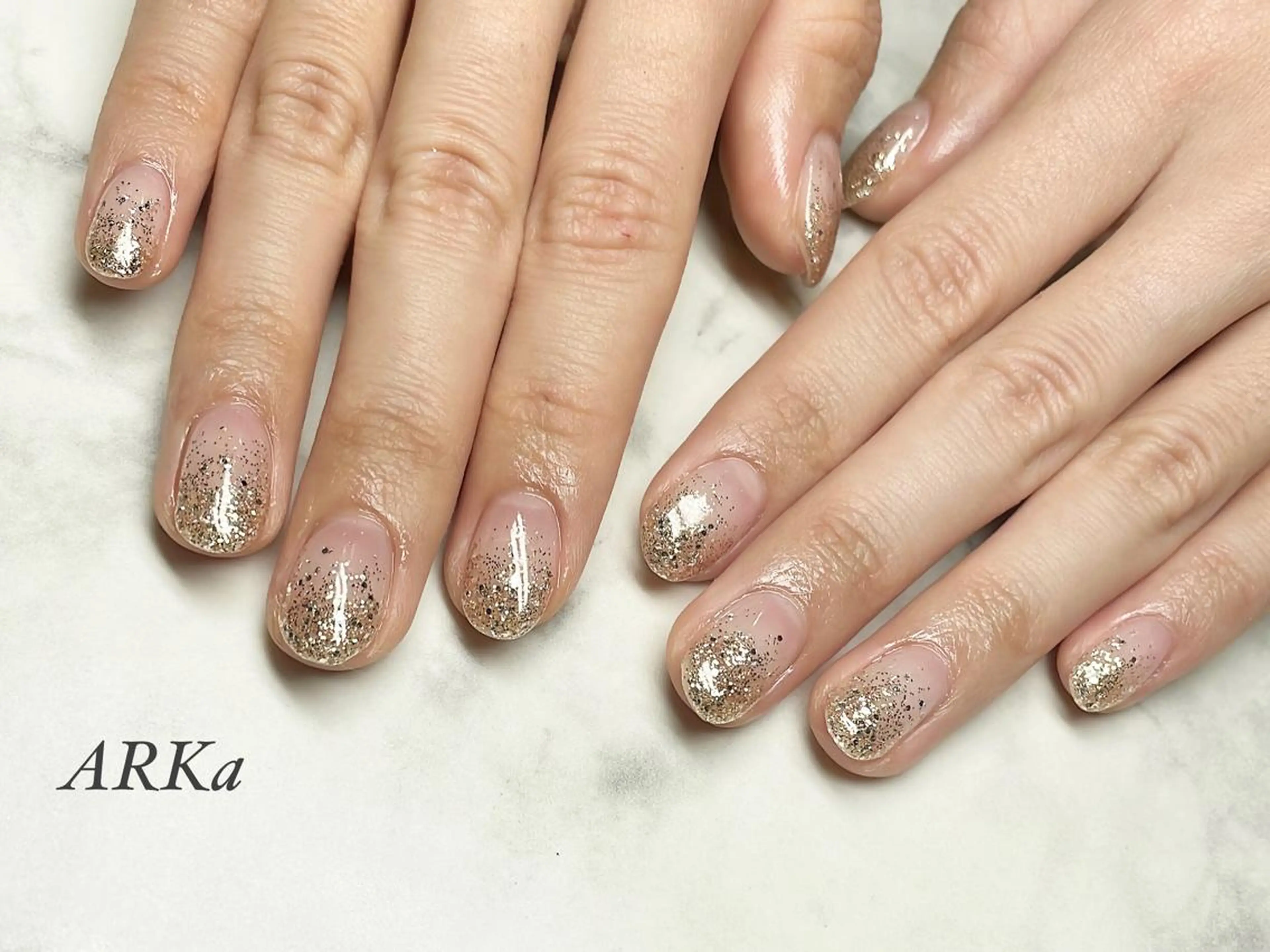 ネイル グラデーション ハンドネイル ARKα Nishiのネイルデザイン