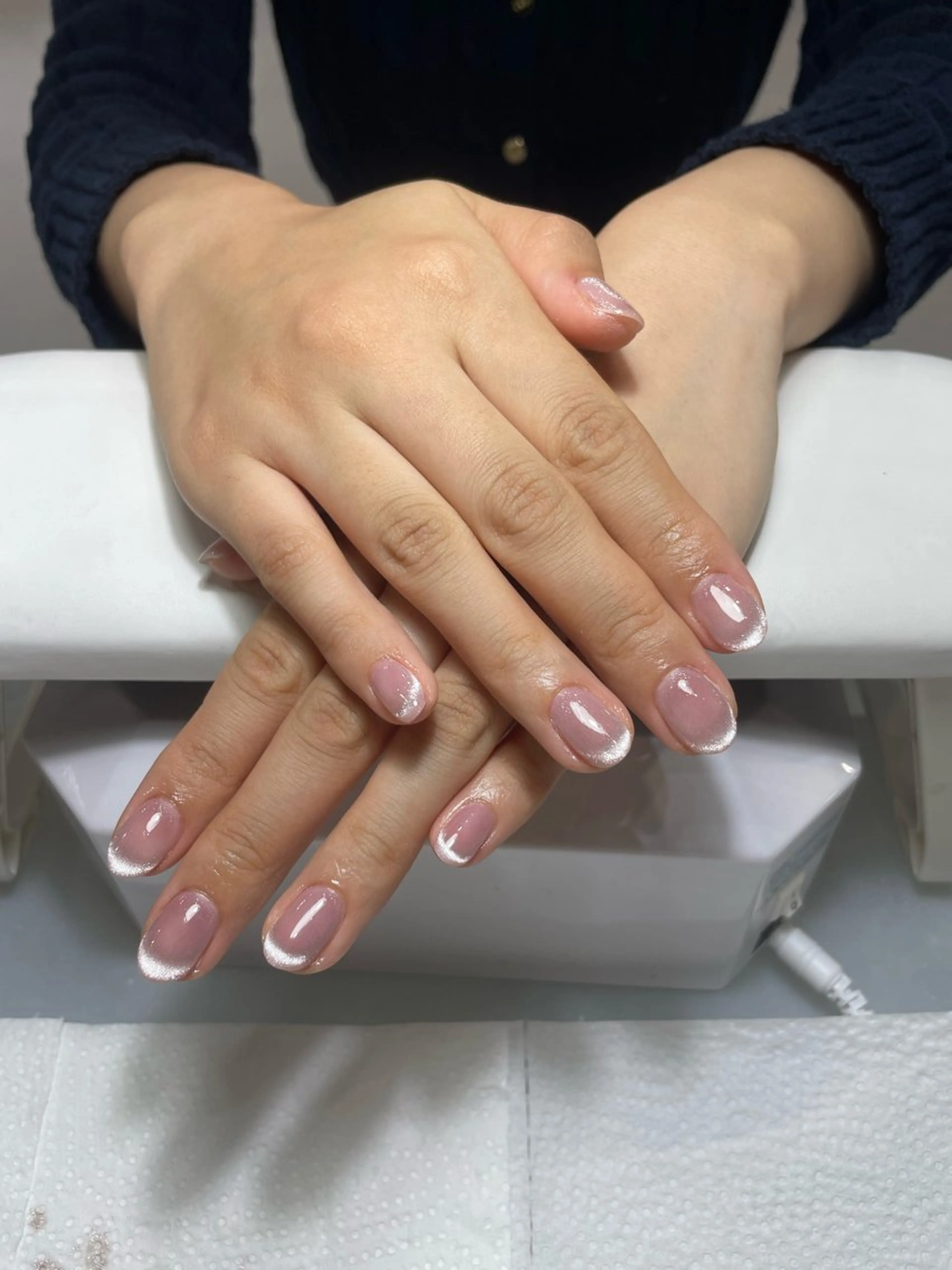 ネイル フレンチネイル マグネットネイル マグネットフレンチ mao ♪♪のネイルデザイン