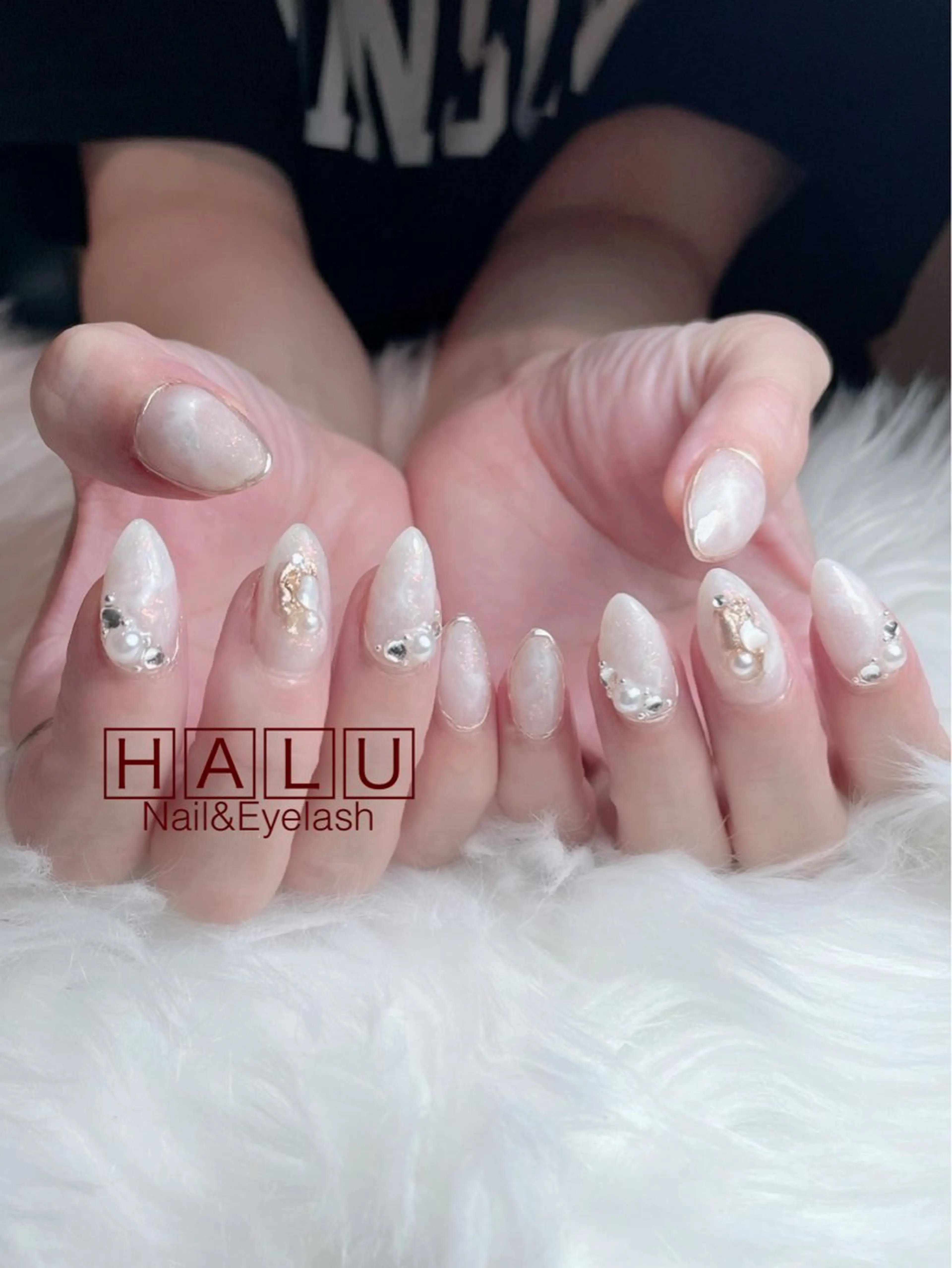 ネイル 大理石ネイル(マーブル) ハンドネイル フットネイル HALU ハルのネイルデザイン