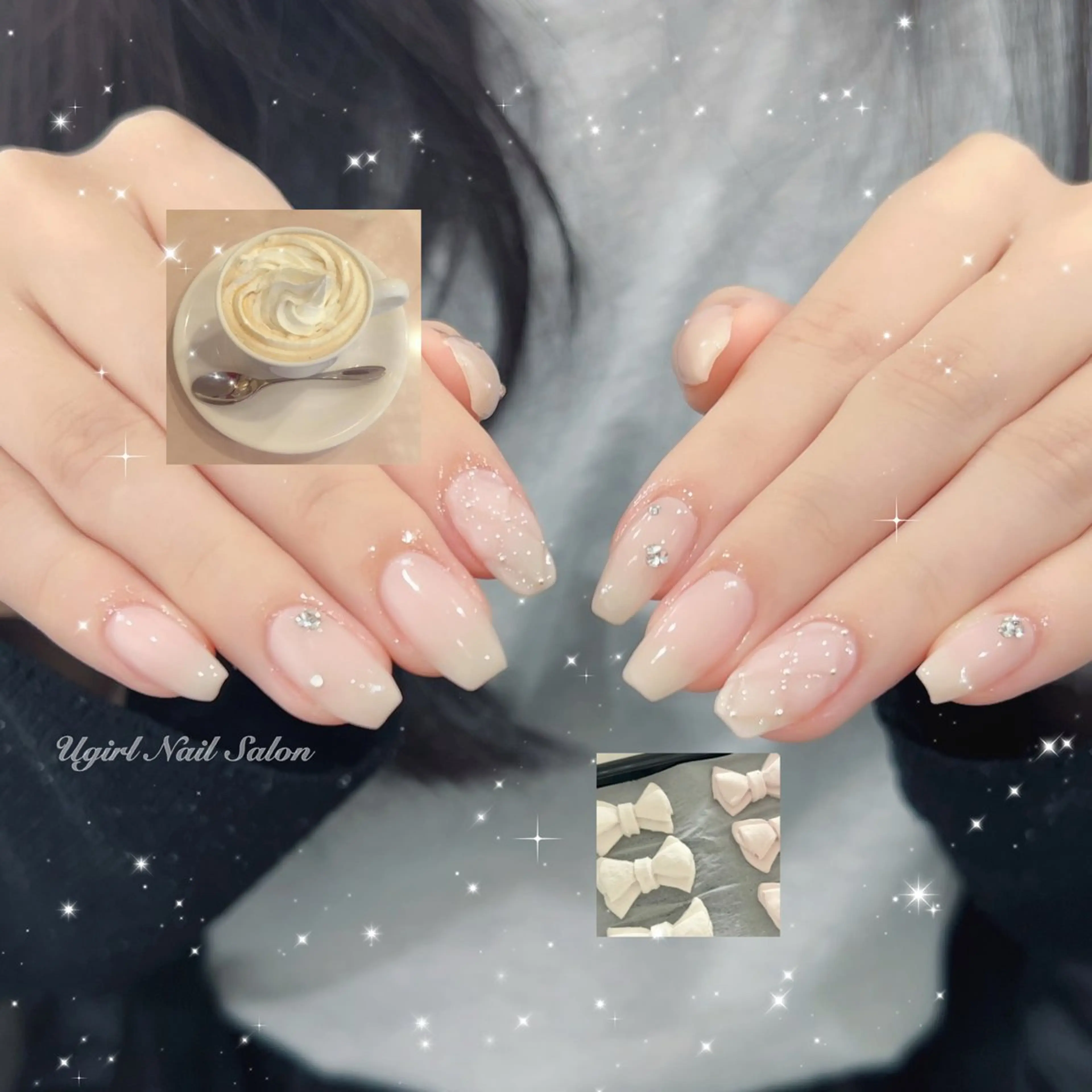 ネイル ハンドネイル 🪄mimi🎀 Midori🪽のネイルデザイン