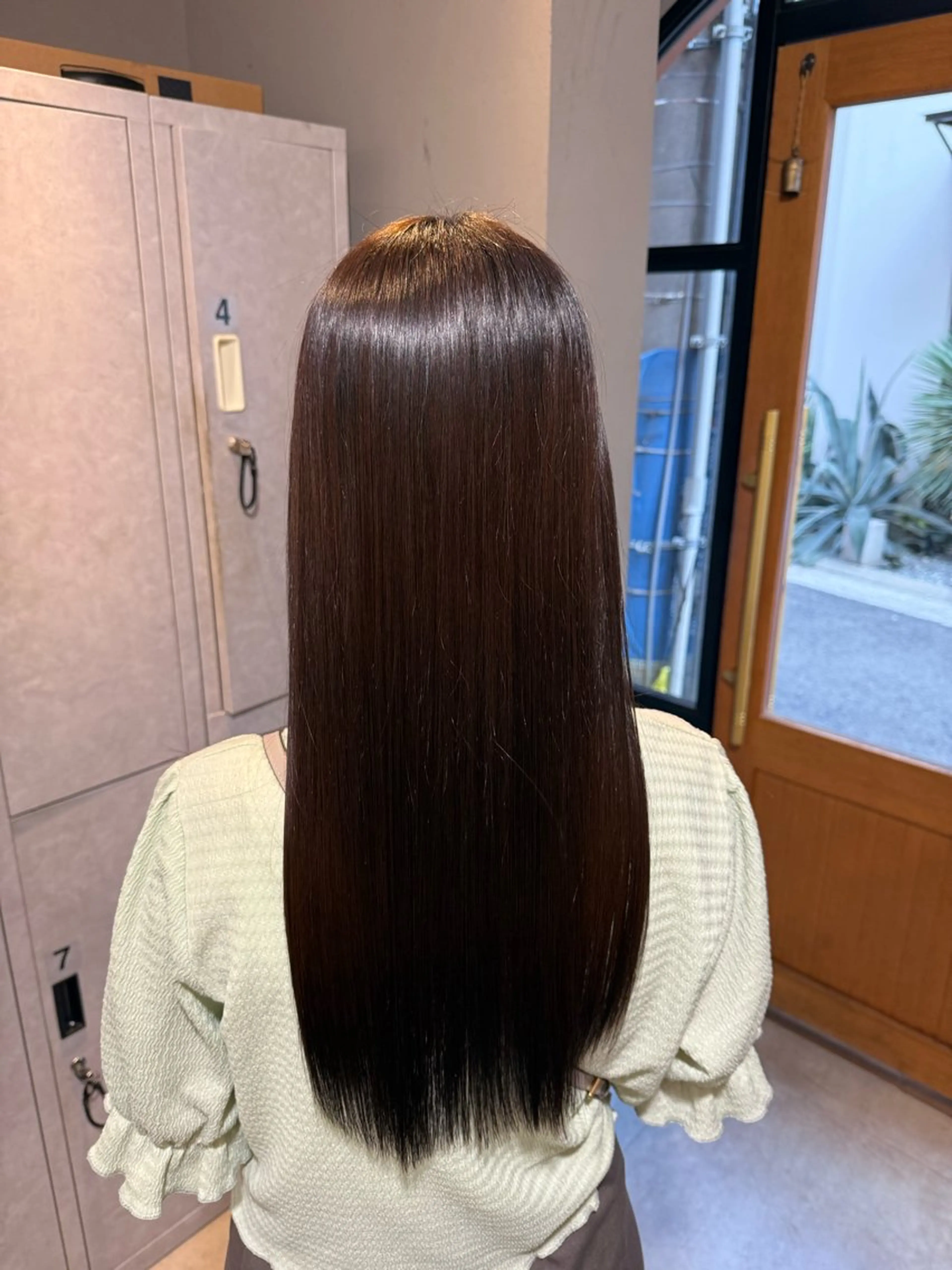 ロング 縮毛矯正 ioe/髪質改善/ カラー/いしなべさえのヘアスタイル