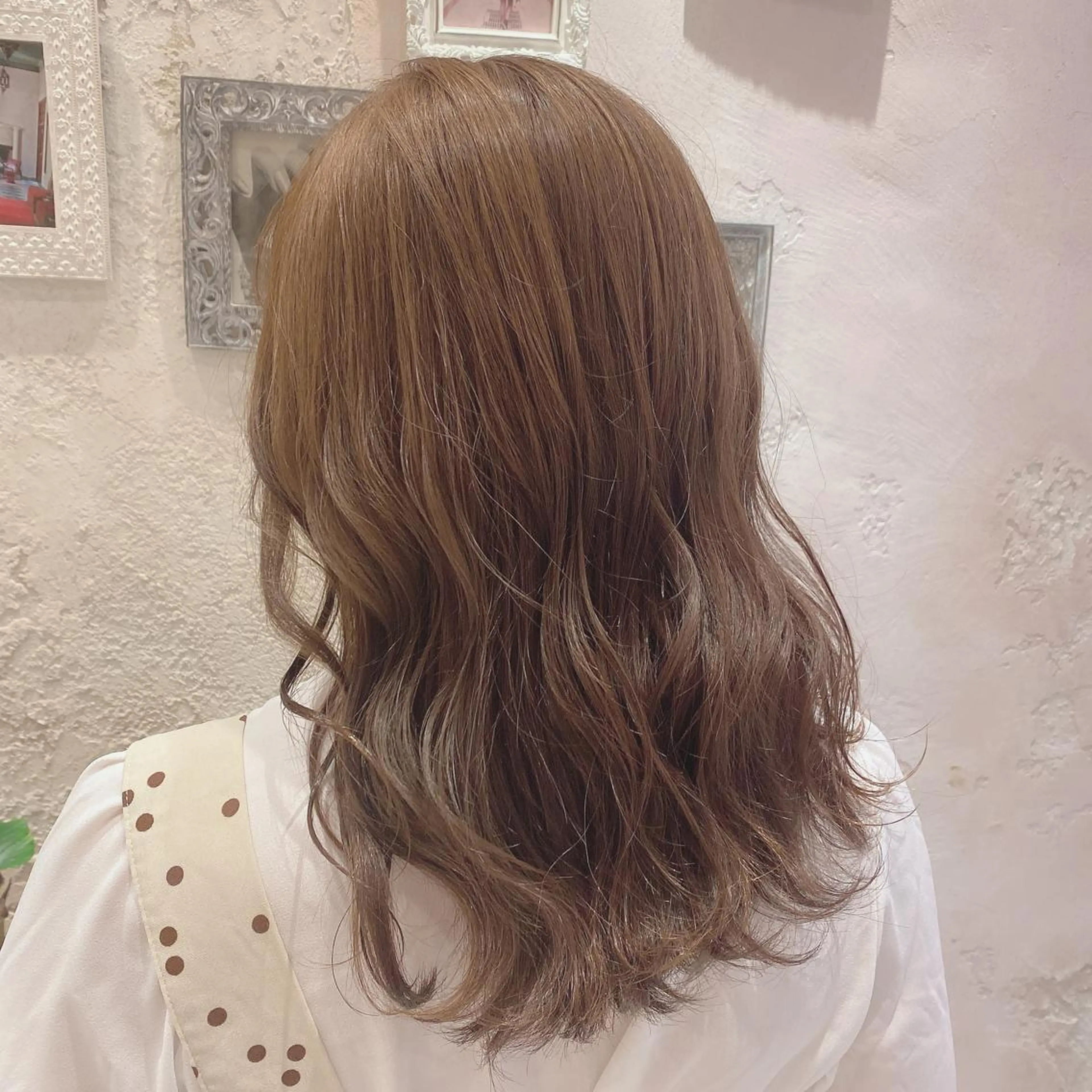 セミロング 韓国風ヘア✻透明感 カラー✻yukaのヘアスタイル