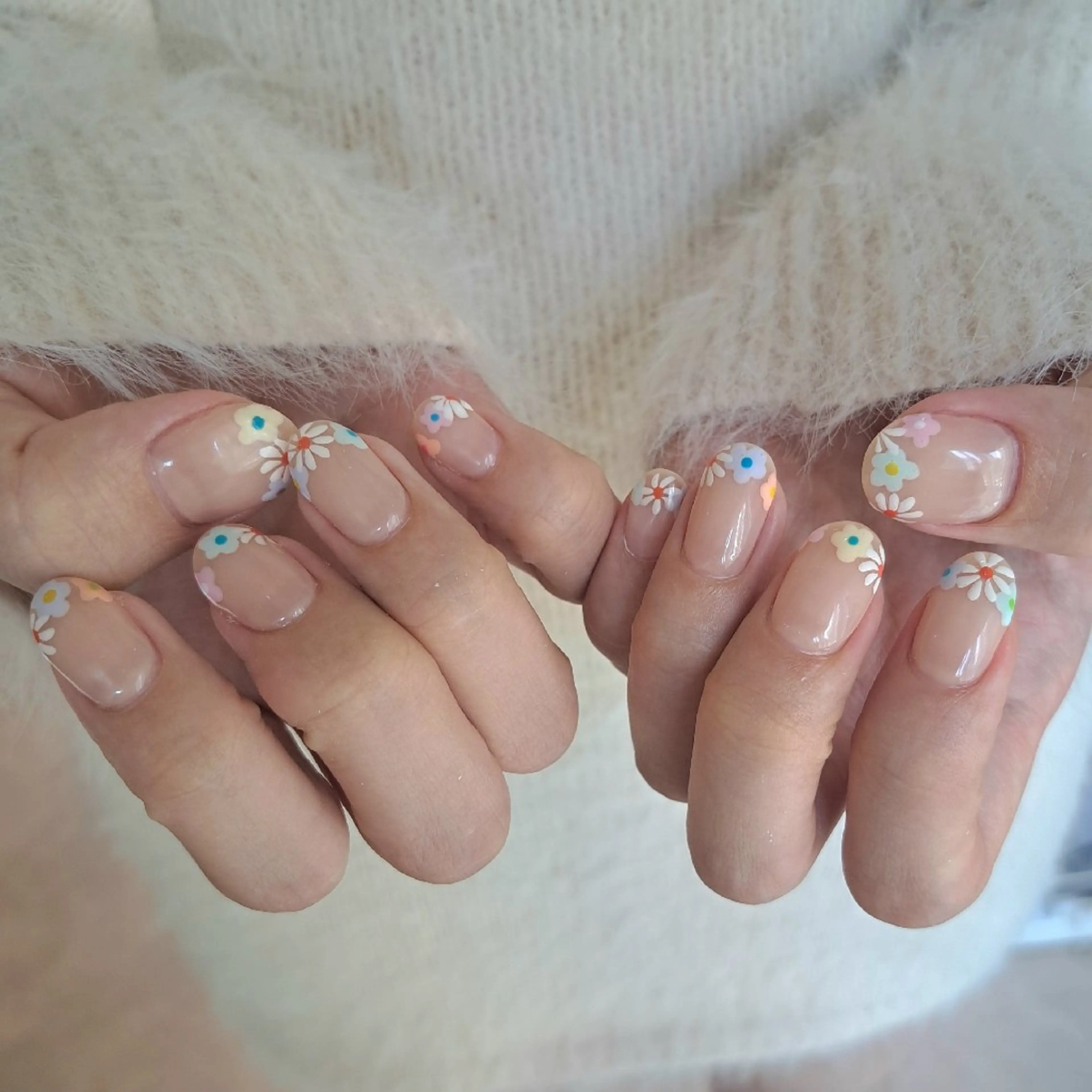 ネイル アートネイル ジェルネイル 持ち込み パステルネイル 春ネイル ハンドネイル Nail mood デザイン持ち込みokのネイルデザイン