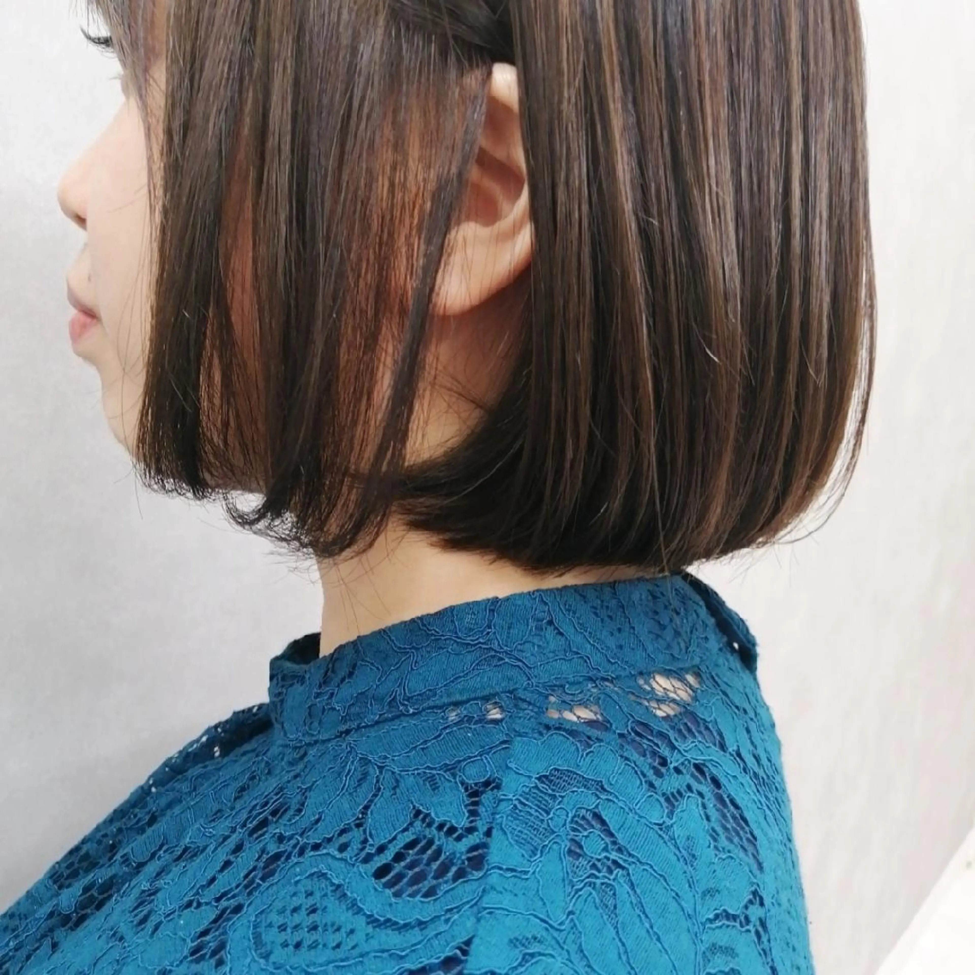 ミディアム カラー グレージュ モカグレージュ hase _のヘアスタイル